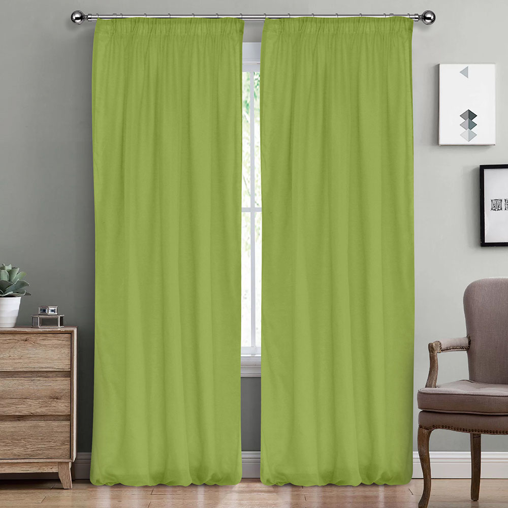 Κουρτίνα Με Τρέσα 300x295 Lino Line 708 Green