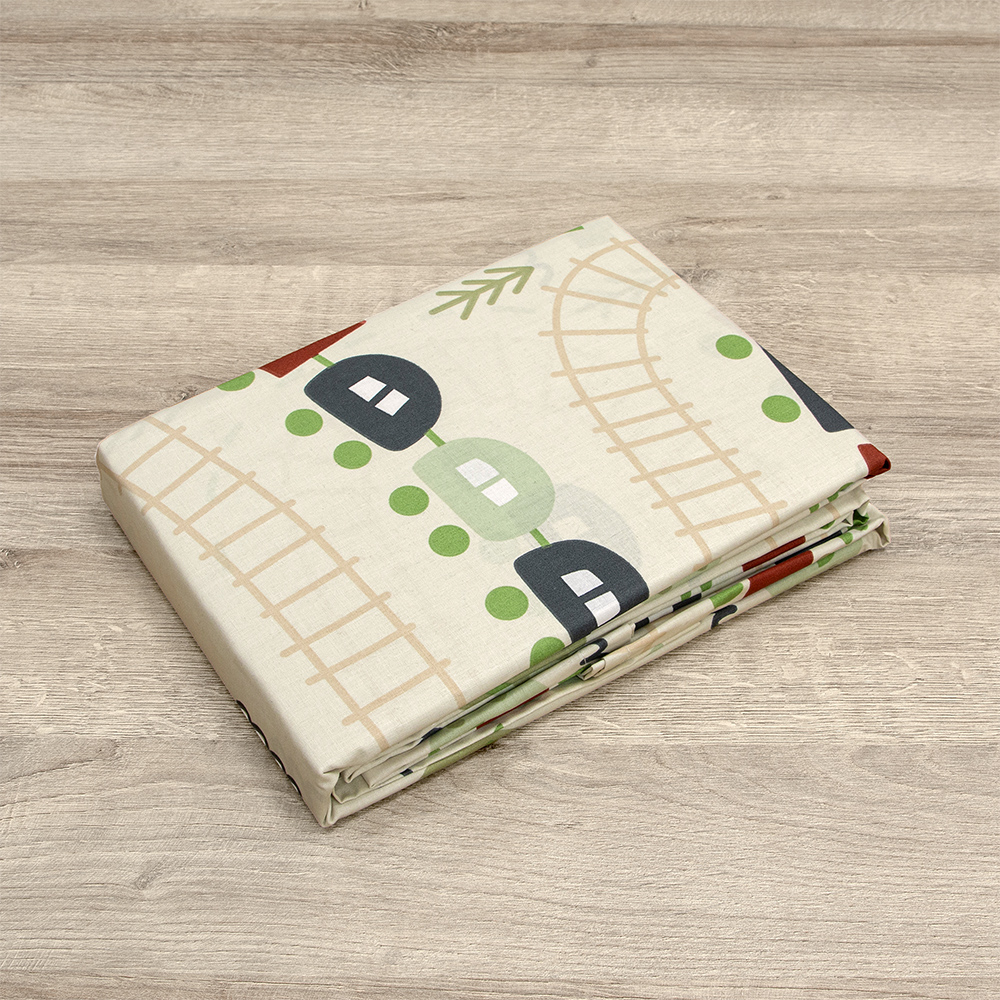 LINO BEBE ΣΕΤ ΣΕΝΤΟΝΙΑ FOREST EXPRESS GREEN 120X180