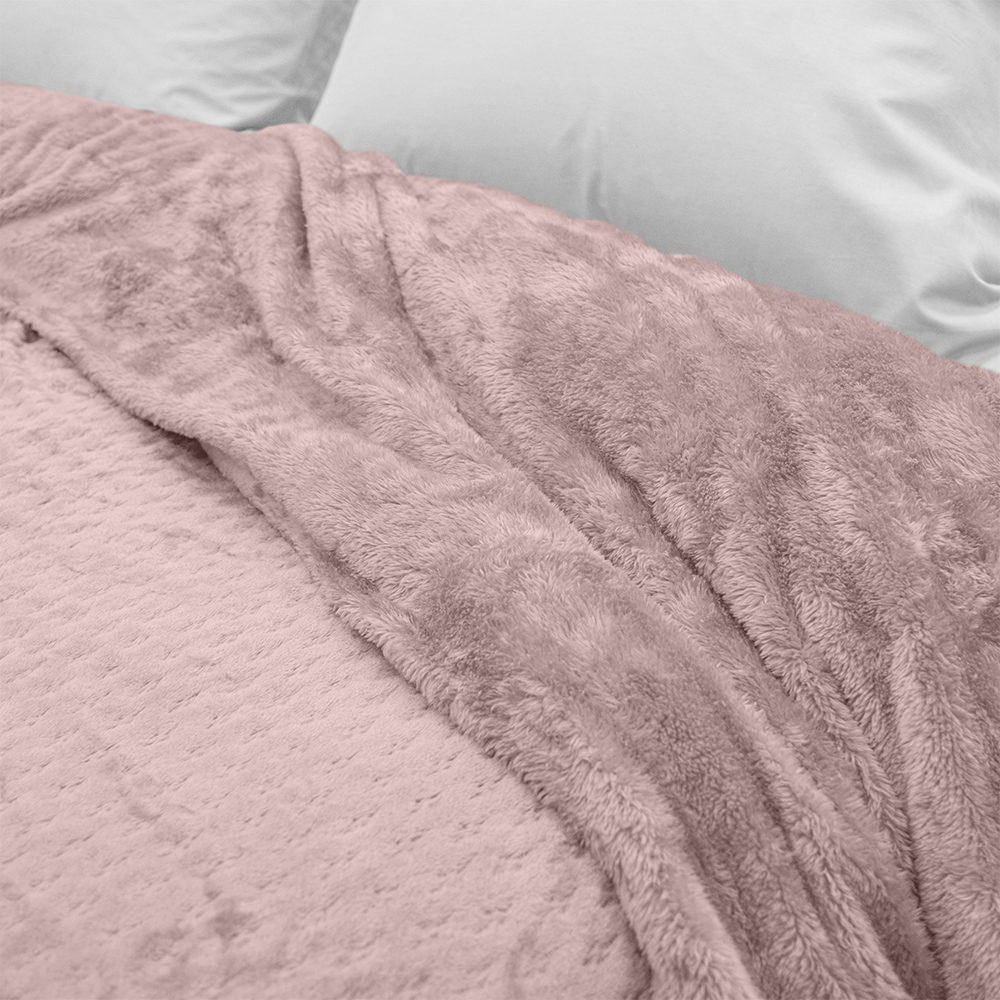 LINO Κουβέρτα Μονή (160x220) Sherpa Lofti Λιλά