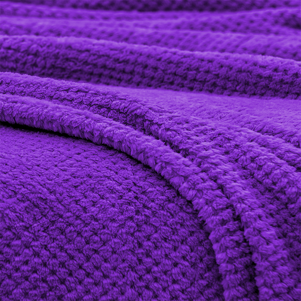 LINO Κουβέρτα Υπέρδιπλη (220x240) Fleece Napnest Μωβ