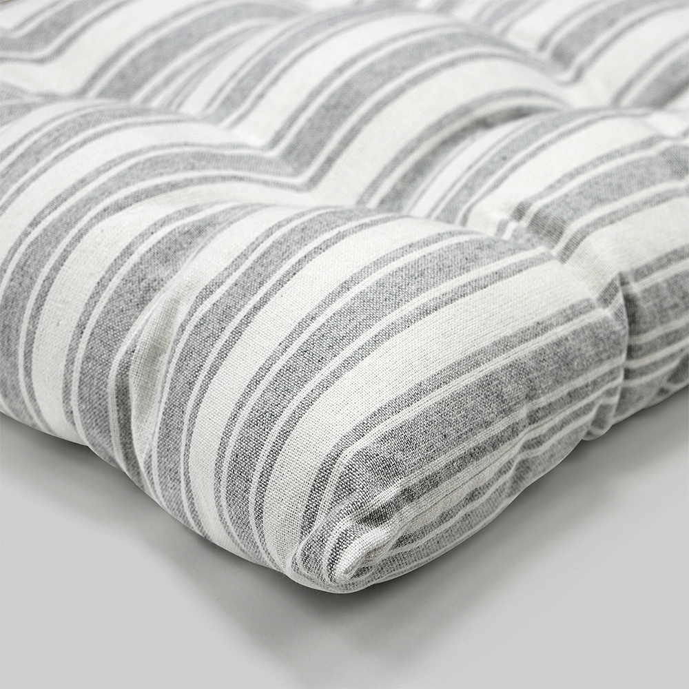 LINO Μαξιλάρι Καρέκλας Nubbie 40x40+5 Ανοικτό Γκρι