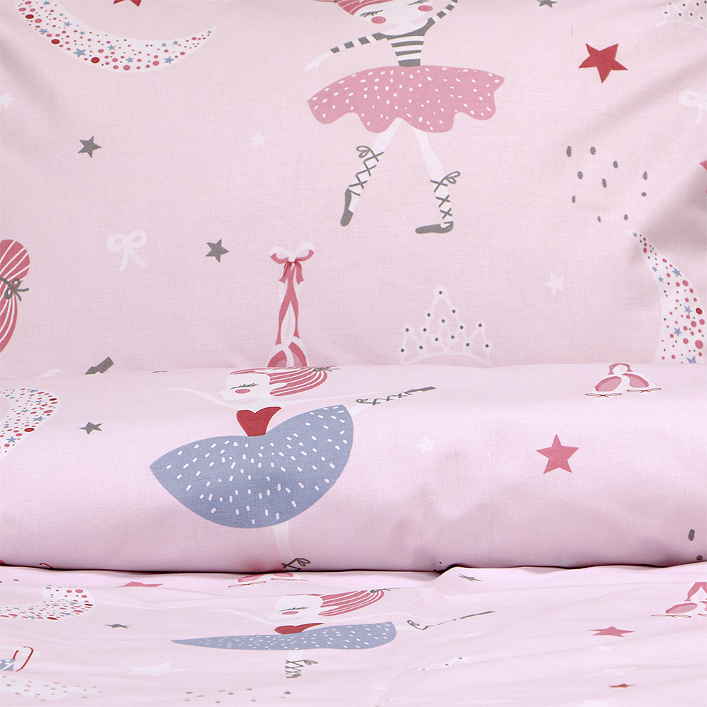 LINO Παιδικά Σετ Σεντόνια (170x260) Dreamy Dancers Ροζ