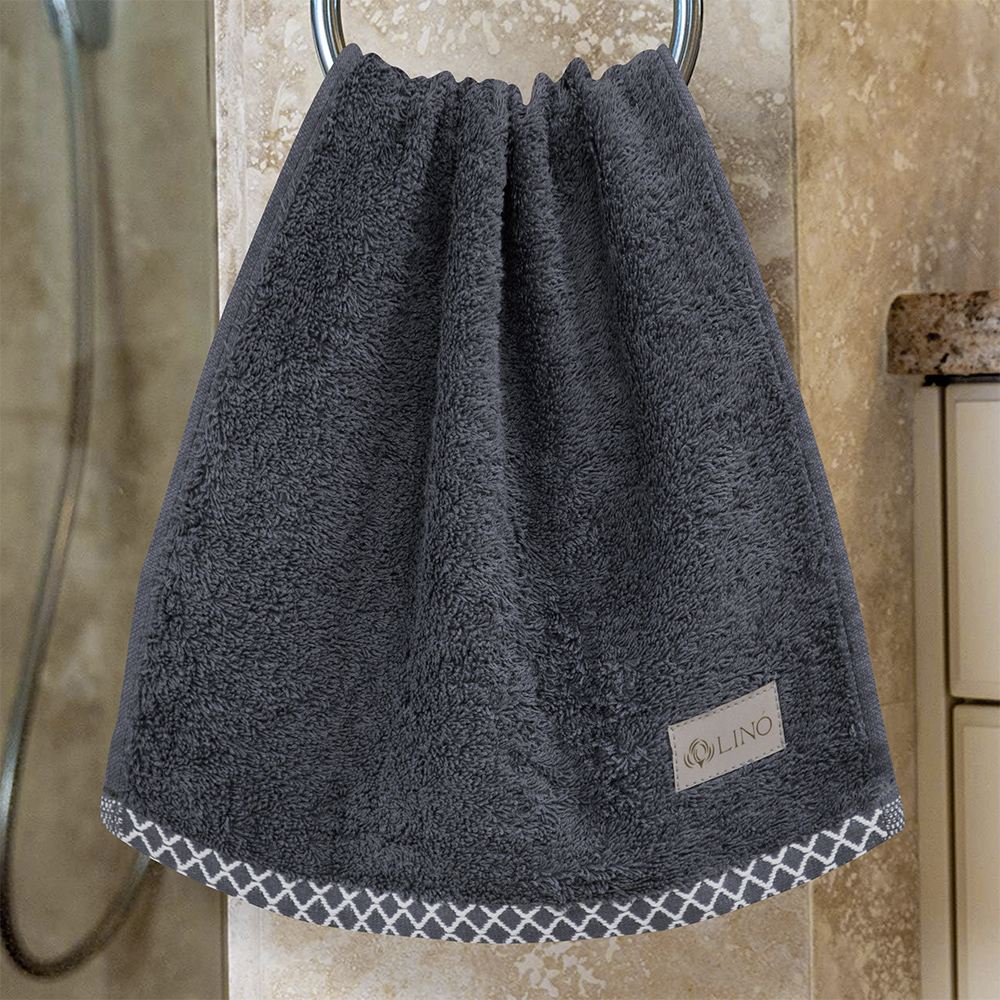 LINO Πετσέτα Χεριών (30x50) Marley Ανθρακί