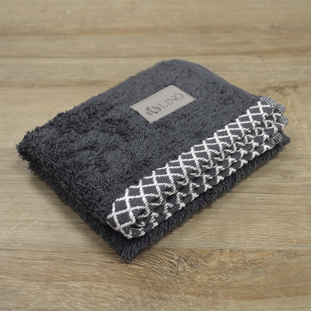 LINO Πετσέτα Χεριών (30x50) Marley Ανθρακί