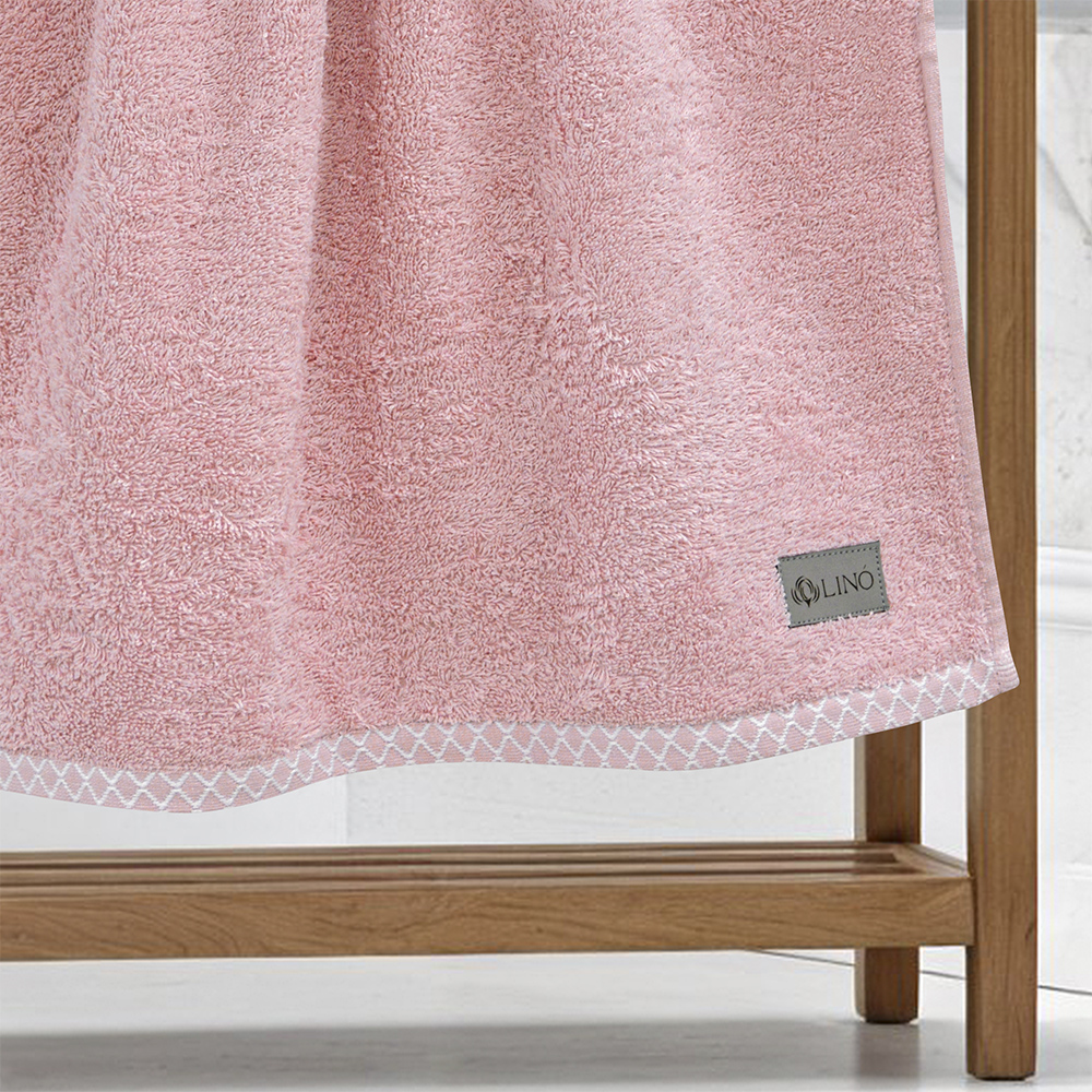 LINO Πετσέτα Προσώπου (50x90) Marley Κοραλί