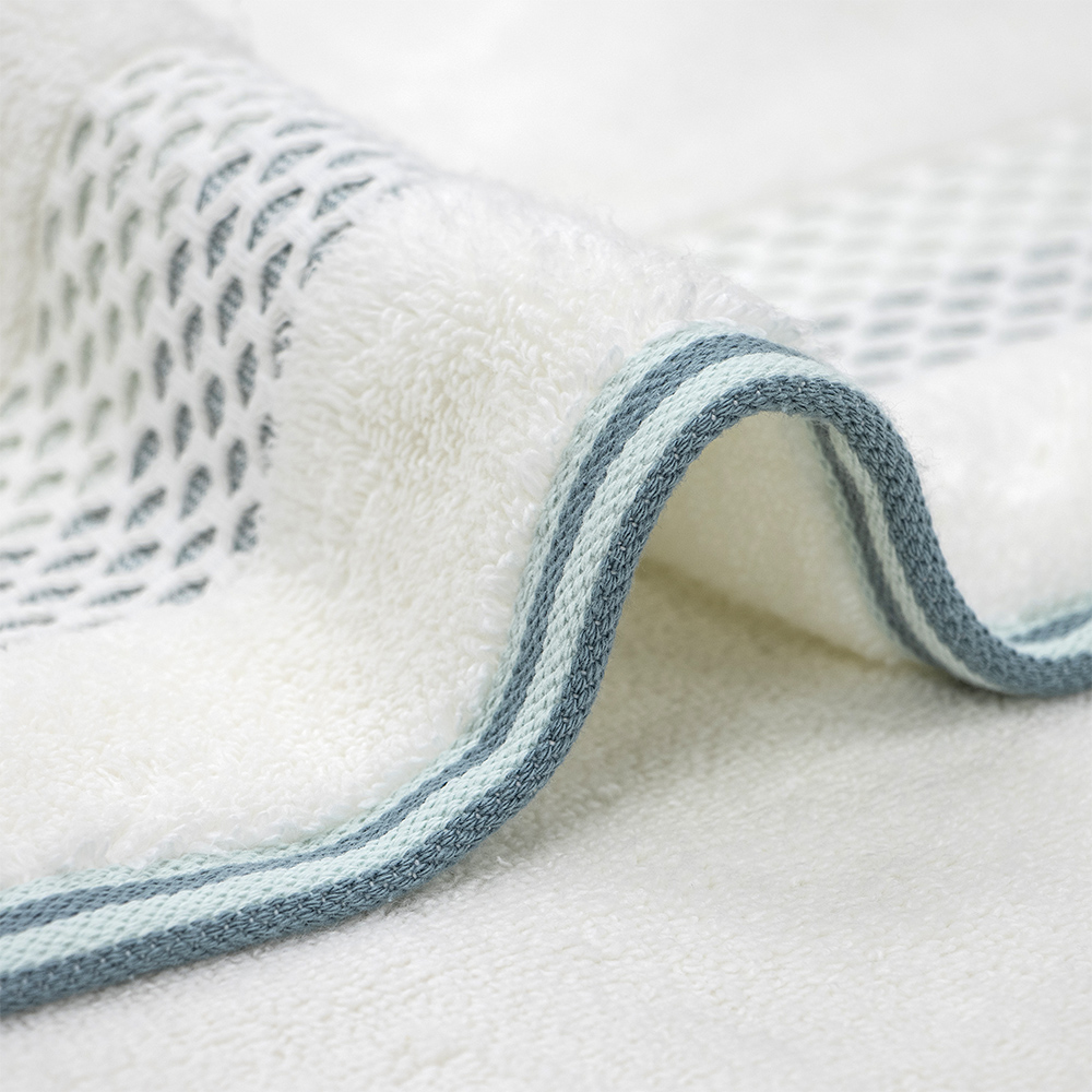 LINO Πετσέτα Σώματος (70x140) Igalo Λευκό/Μέντα