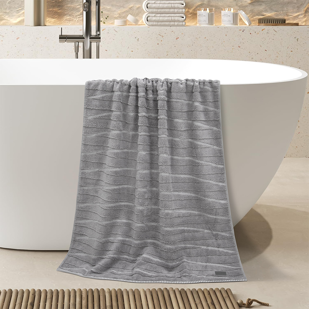 LINO Πετσέτα Σώματος (80x150) Loomline Γκρι