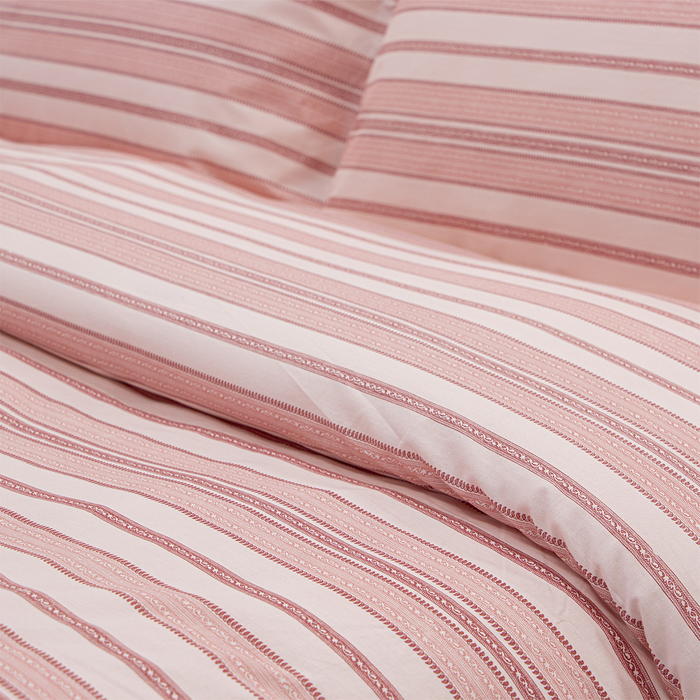 LINO Σετ Παπλωματοθήκη Μονή (165x245) Carril Ροζ
