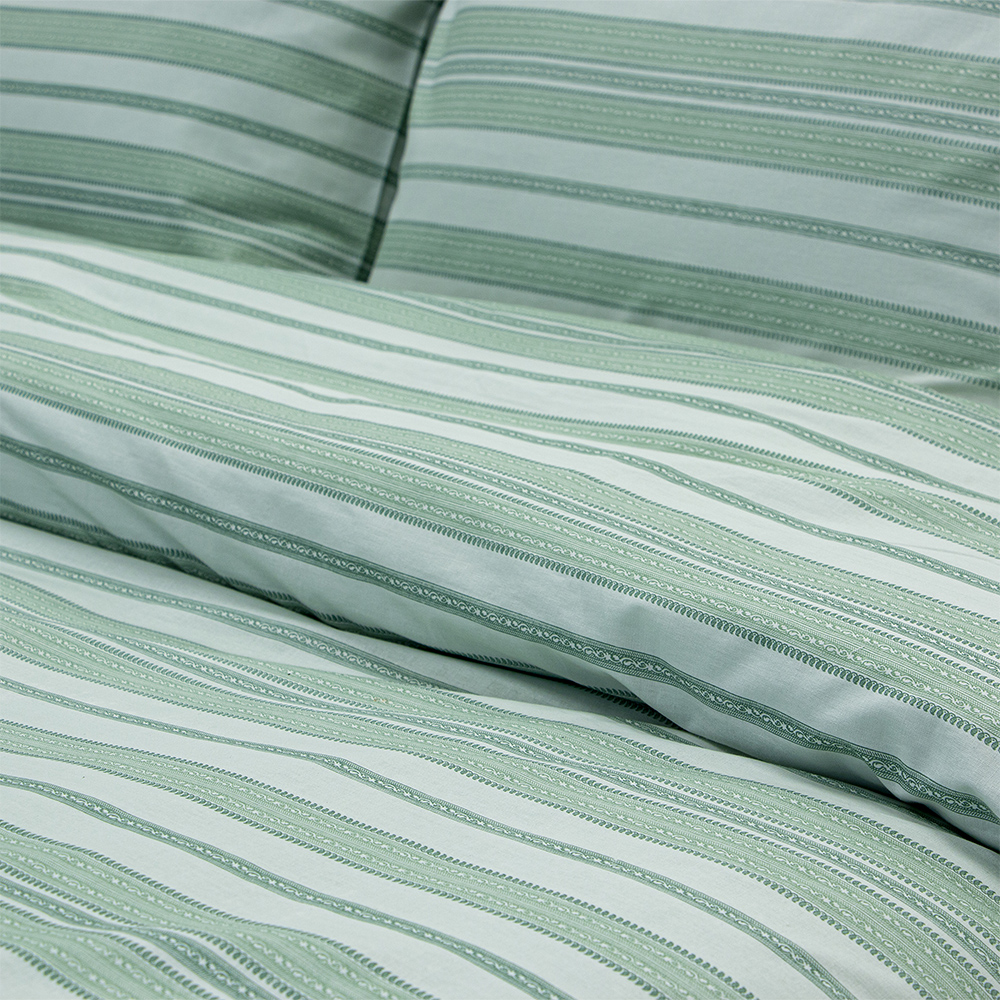 LINO Σετ Παπλωματοθήκη Υπέρδιπλη (225x245) Carril Λαδί