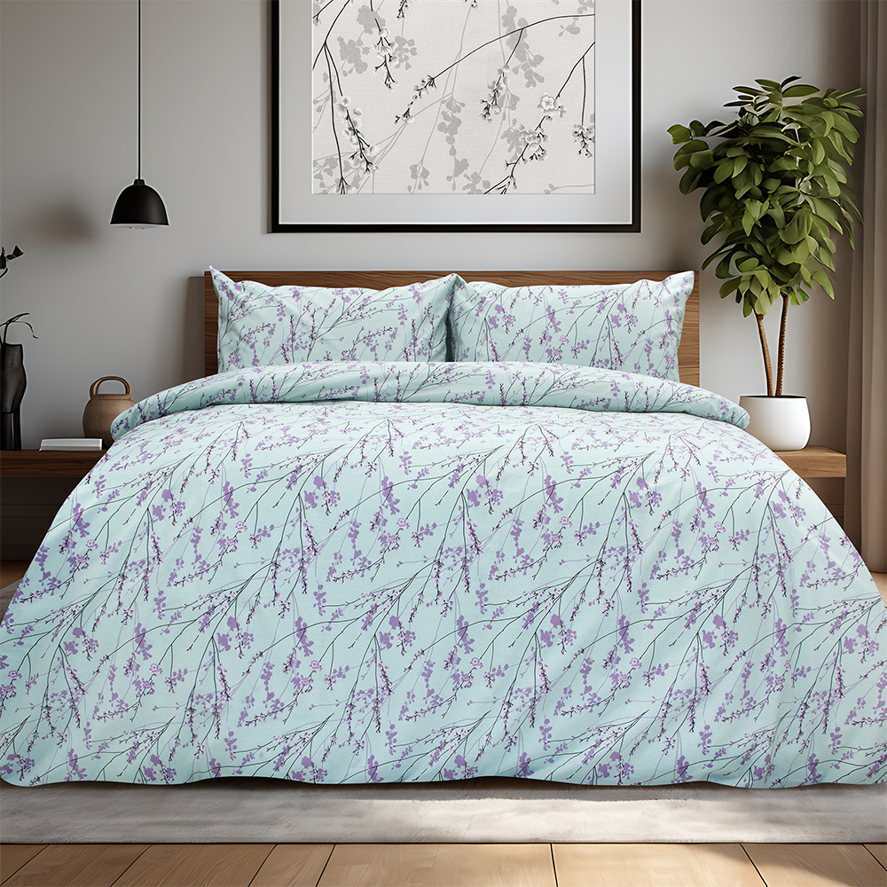 LINO Σετ Σεντόνια Μονά (170x260) Amandes Λιλά