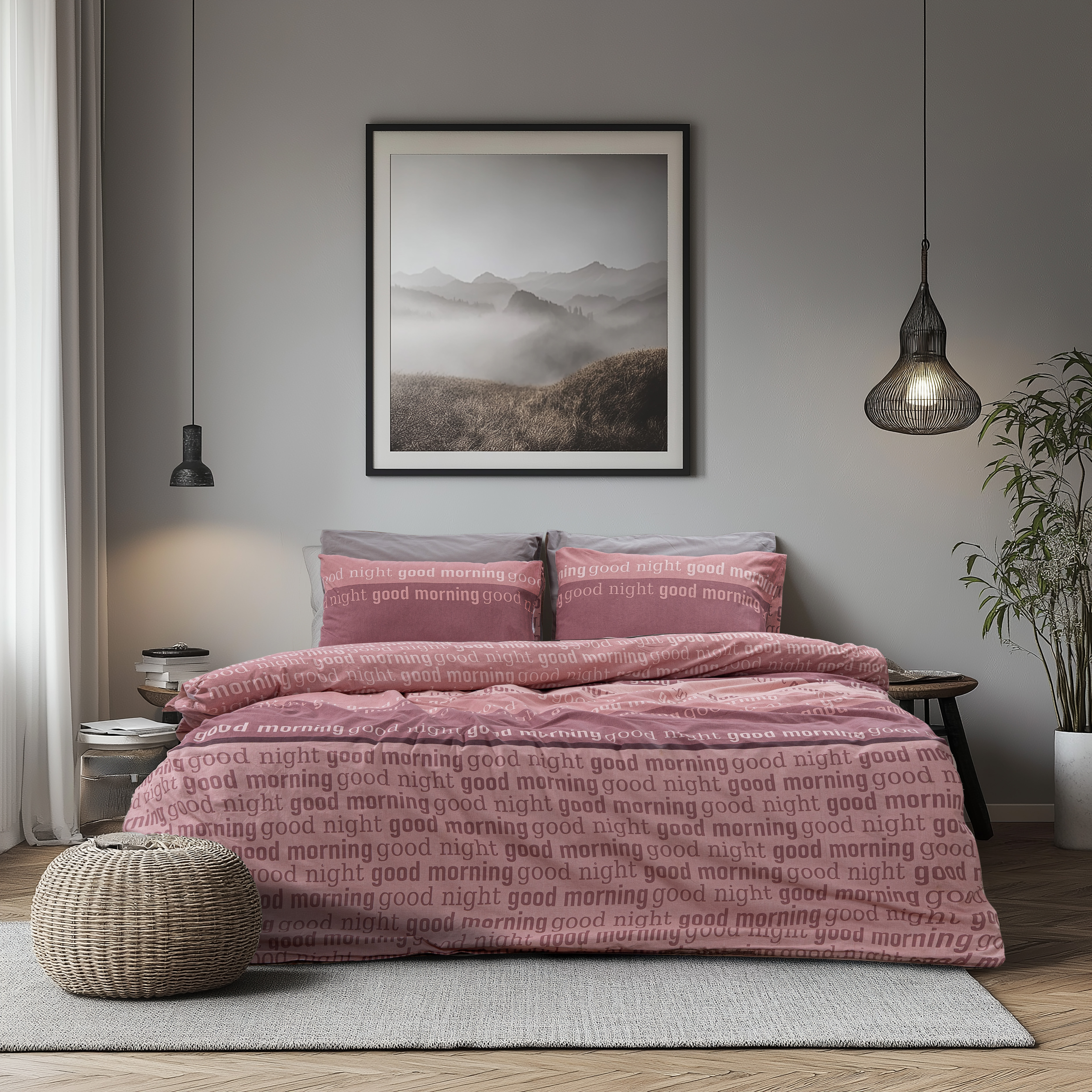 LINO Σετ Σεντόνια Μονά Με Λάστιχο (110x200+32) Nuvet Dusty Pink