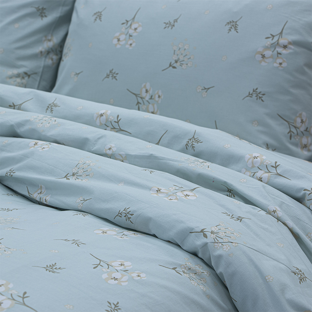 LINO Σετ Σεντόνια Υπέρδιπλα με Λάστιχο (165x200+32) Diminuto Μέντα