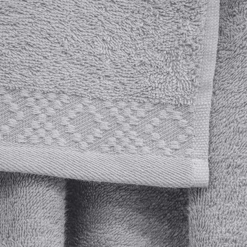 LINO Σετ πετσέτες 3τμχ (30x50,50x90,70x140) Serapha Ανοιχτό Γκρι