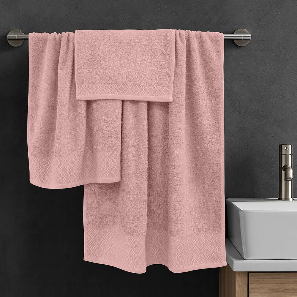 LINO Σετ πετσέτες 3τμχ (30x50,50x90,70x140) Serapha Κοραλί