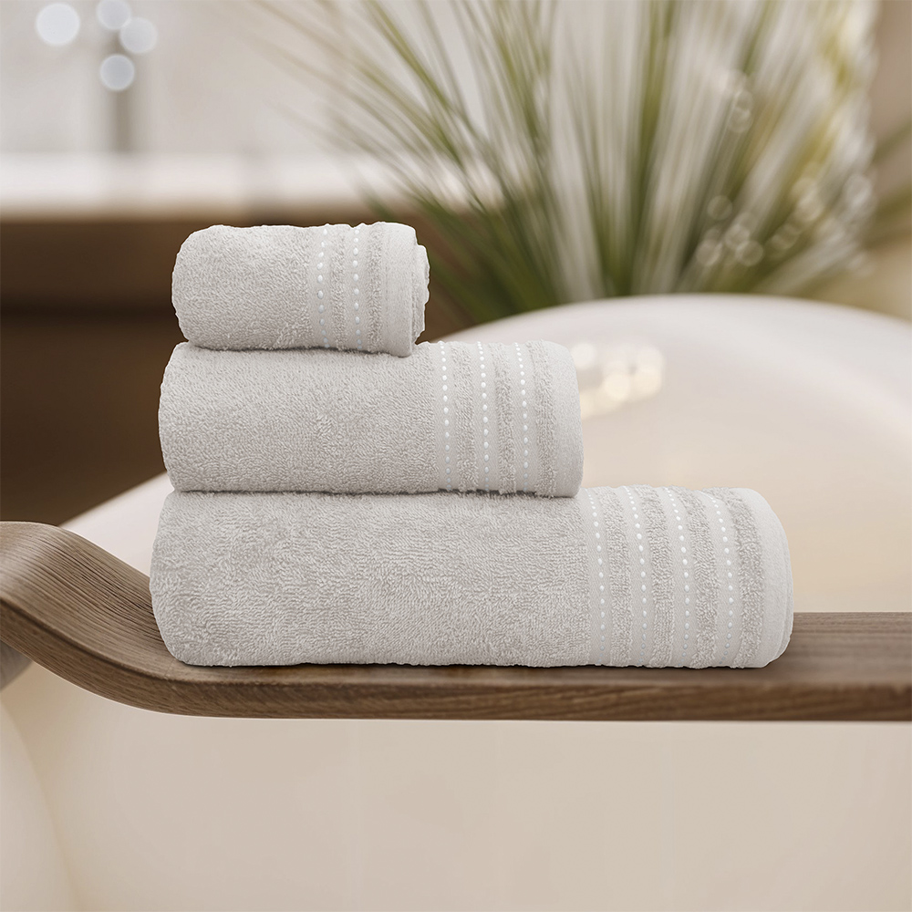 LINO Σετ πετσέτες 3τμχ (30x50,50x90,70x140) Veluva Εκρου