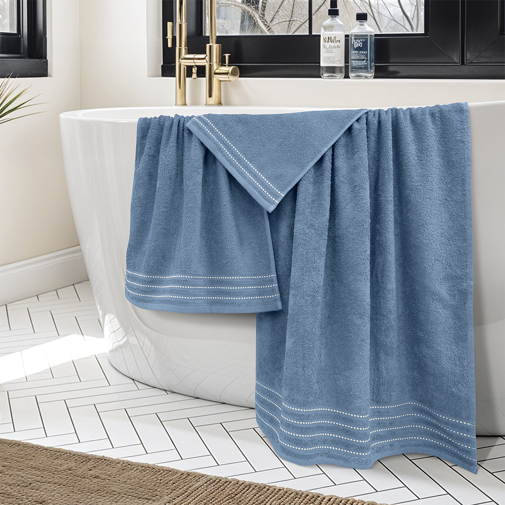 LINO Σετ πετσέτες 3τμχ (30x50,50x90,70x140) Veluva Πετρόλ