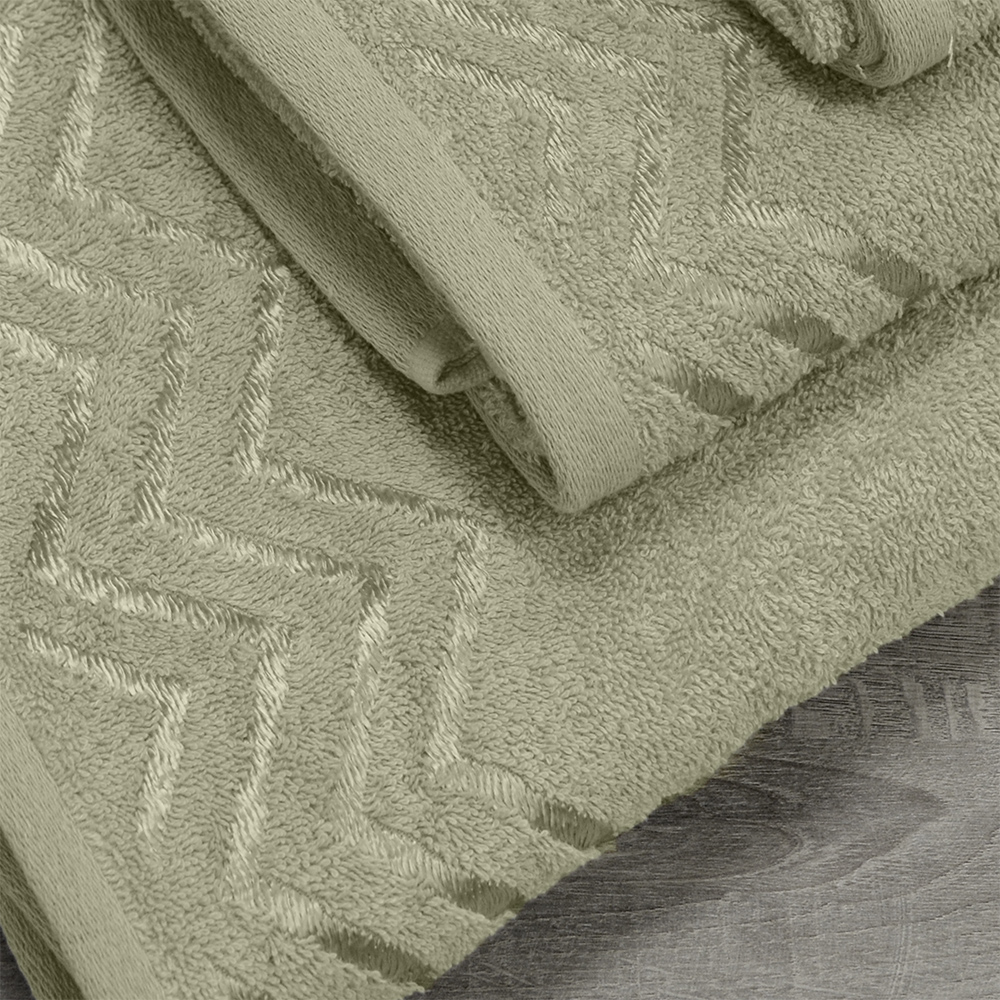 LINO Σετ πετσέτες 3τμχ (30x50,50x90,70x140) Wavie Λεμονί