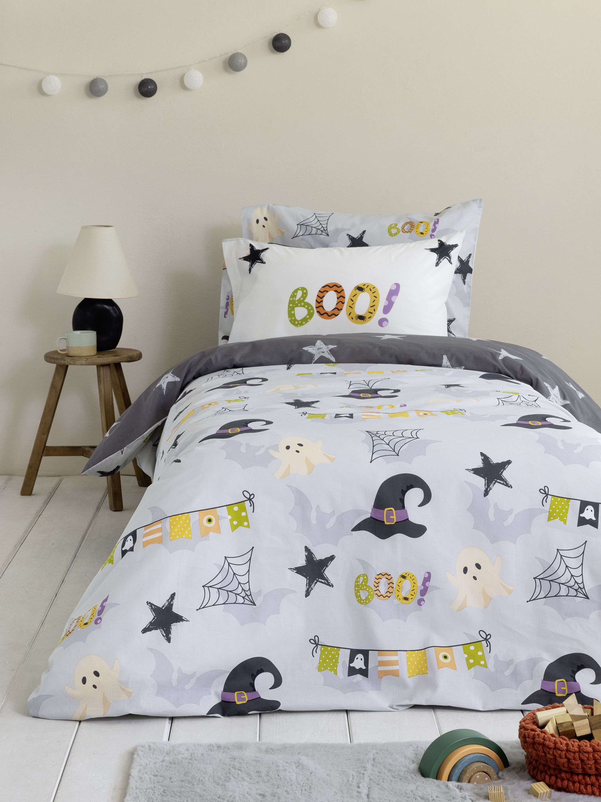 Σετ Σεντόνια Μονά με Λάστιχο - Boo! Σετ Σεντόνια Μονά με Λάστιχο - Boo!