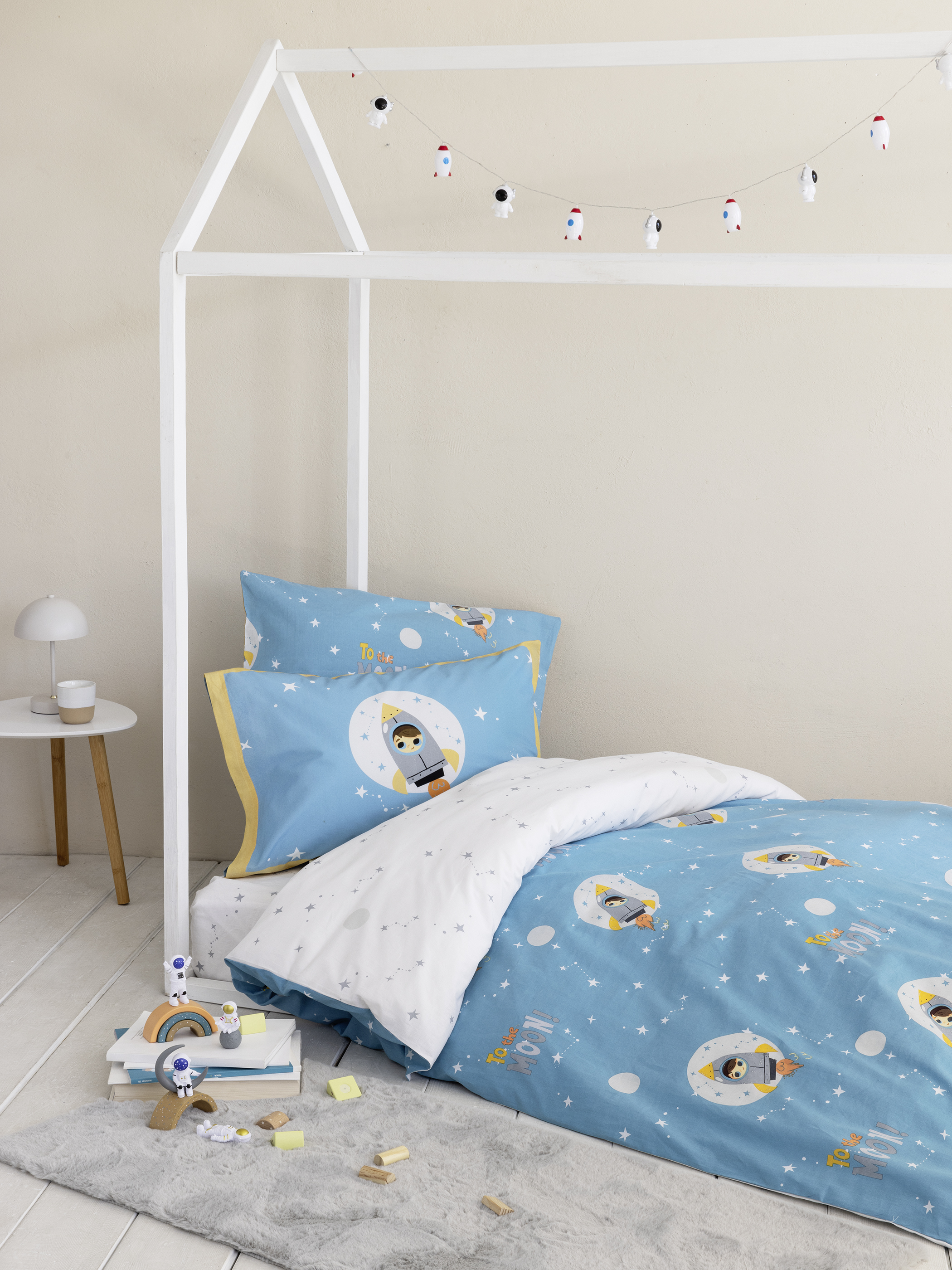 Σετ Παπλωματοθήκη Μονή - To the Moon