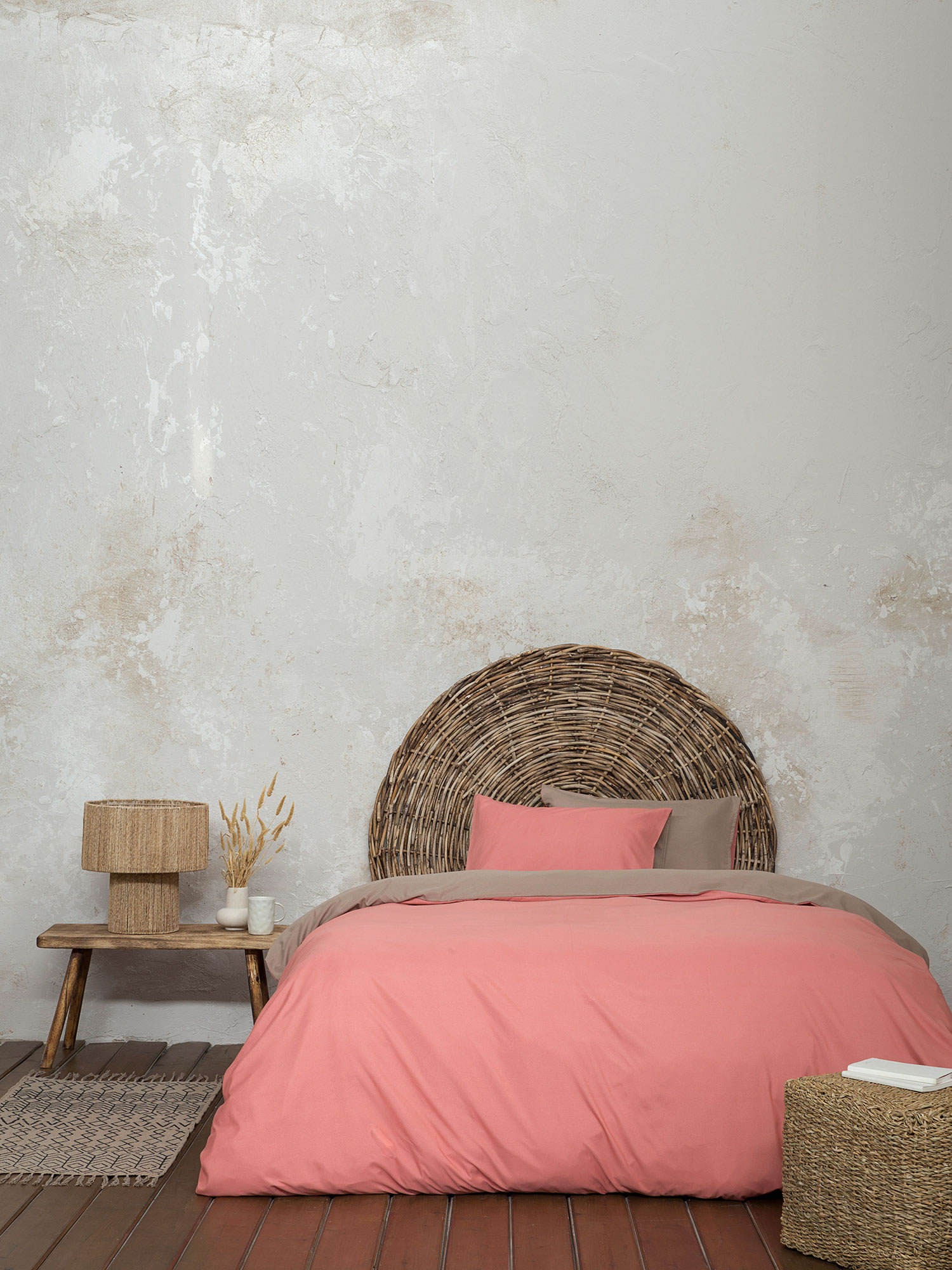 Σετ Παπλωματοθήκη Μονή Abalone - Brown / Terracotta