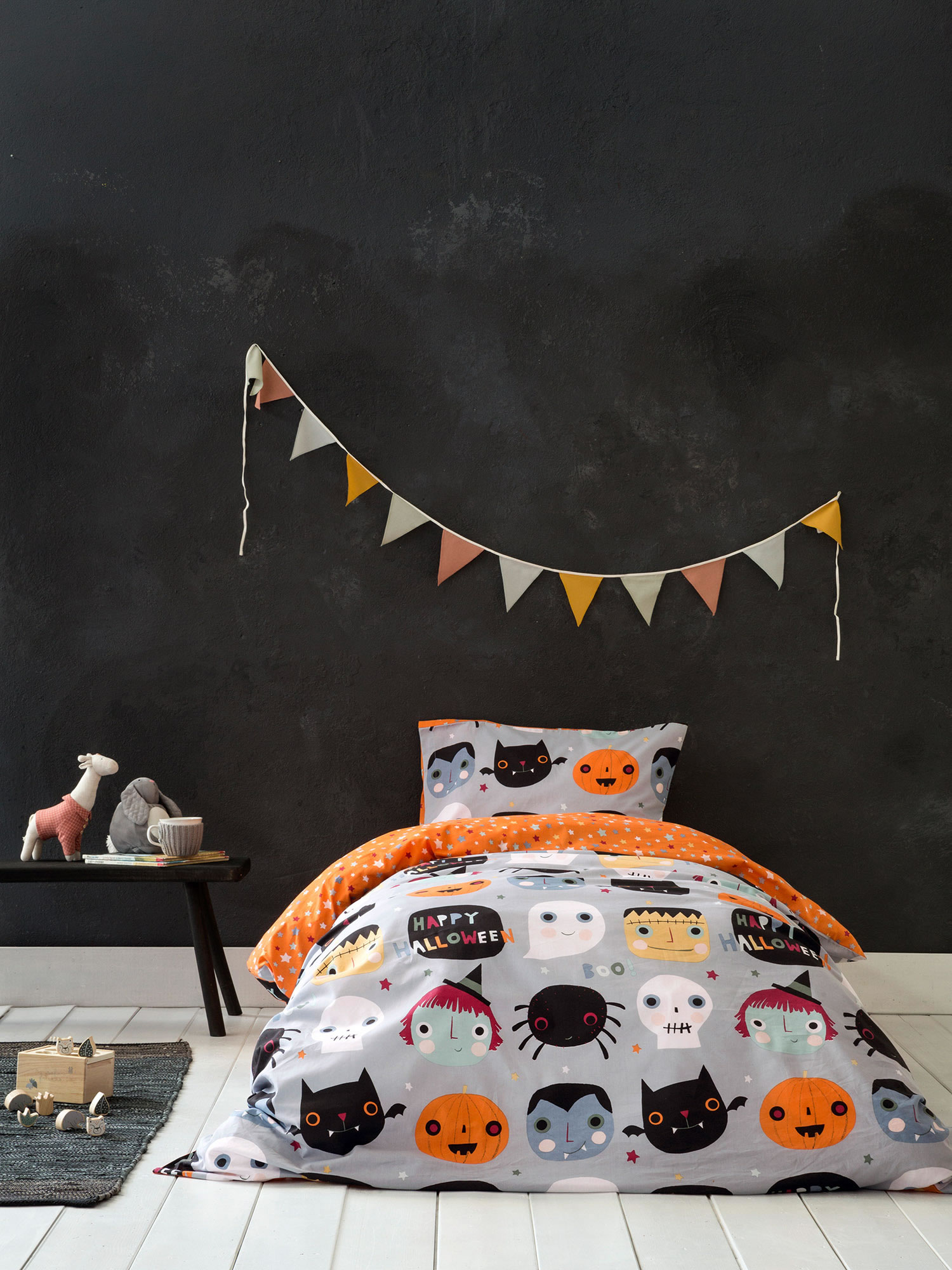 Σετ Σεντόνια Μονά - Happy Halloween