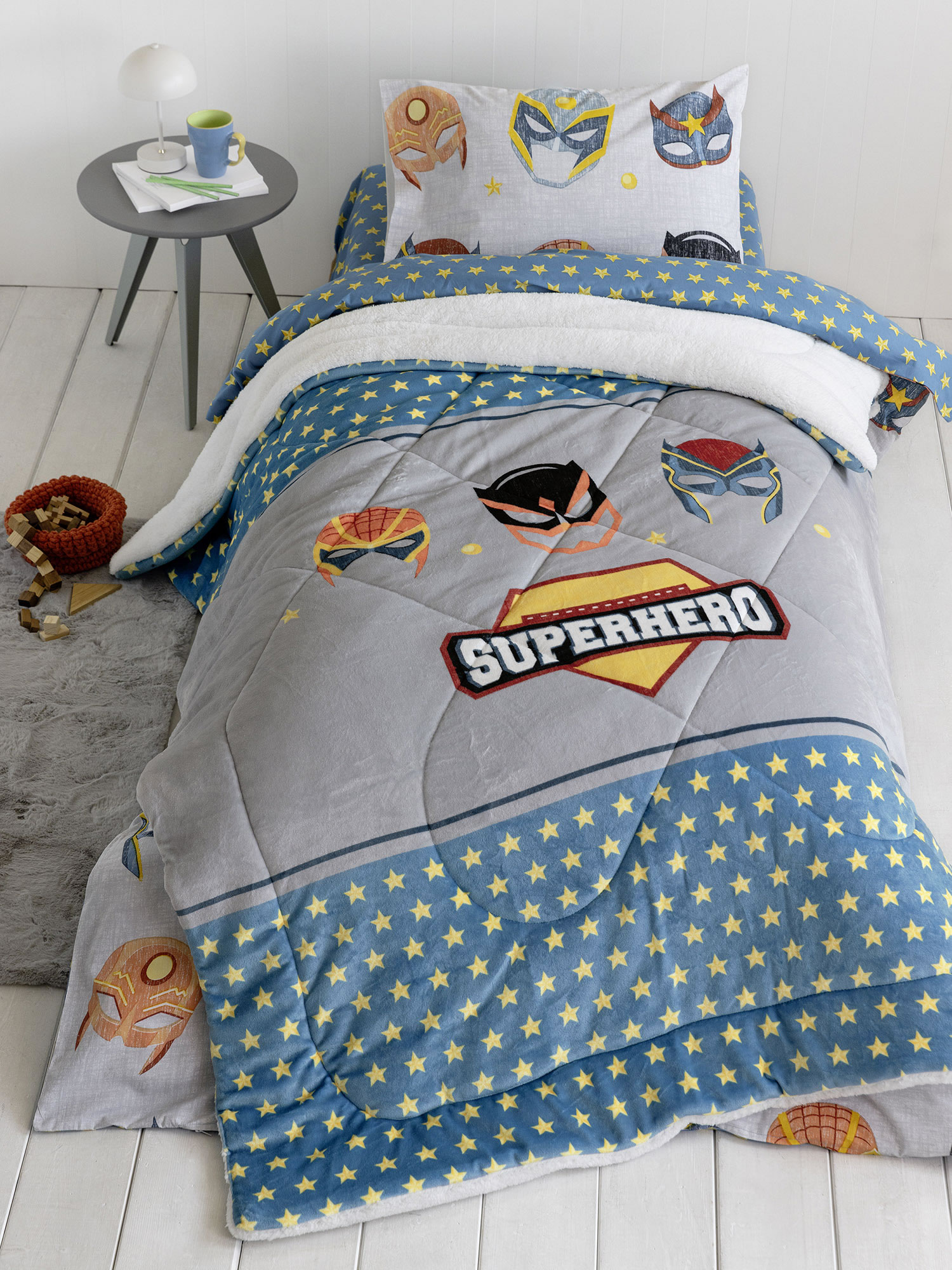 Κουβέρτα/Πάπλωμα Μονό 160x220 - Superheroes