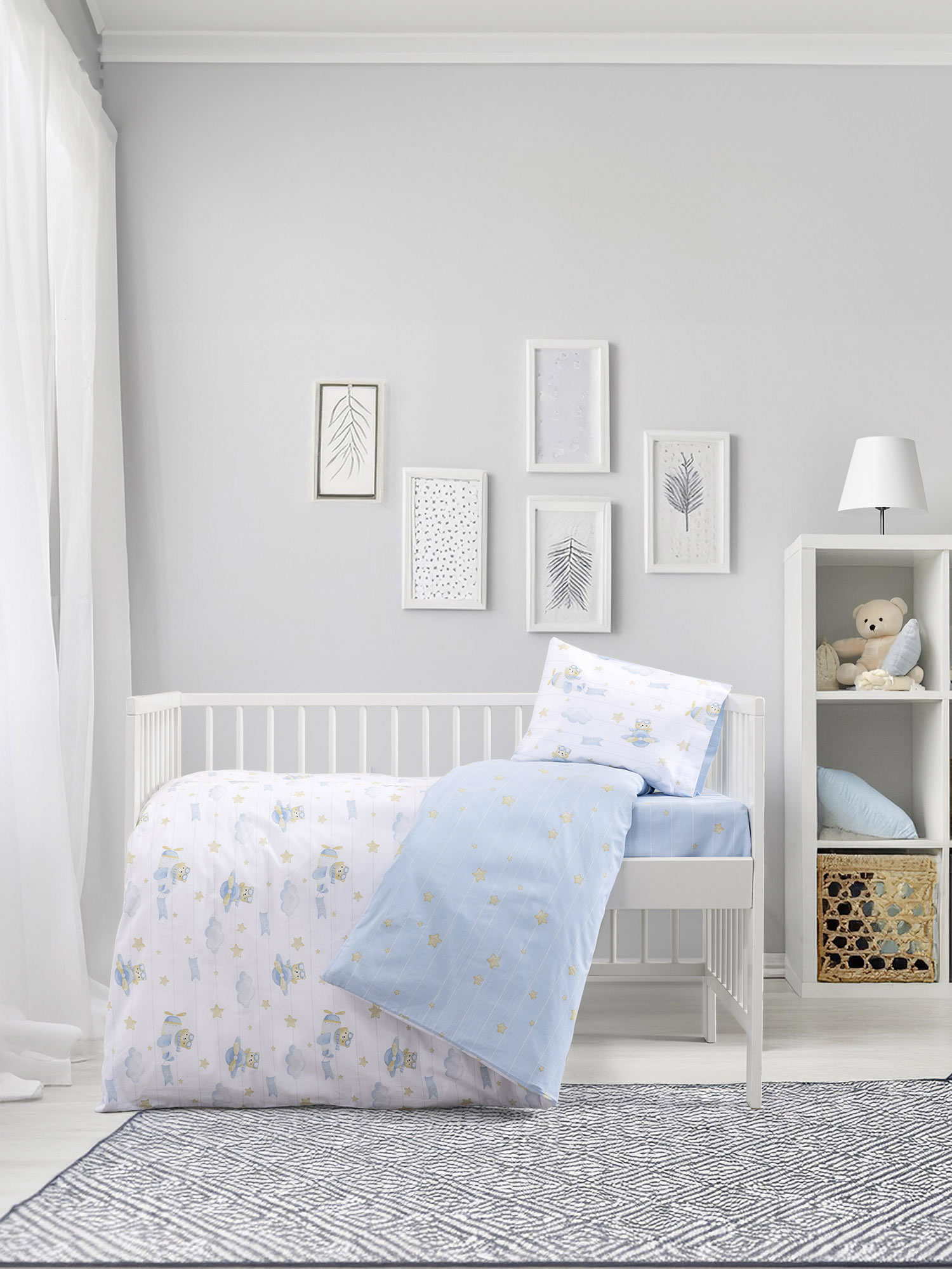 Σετ Σεντόνια Κούνιας με Λάστιχο - Beary