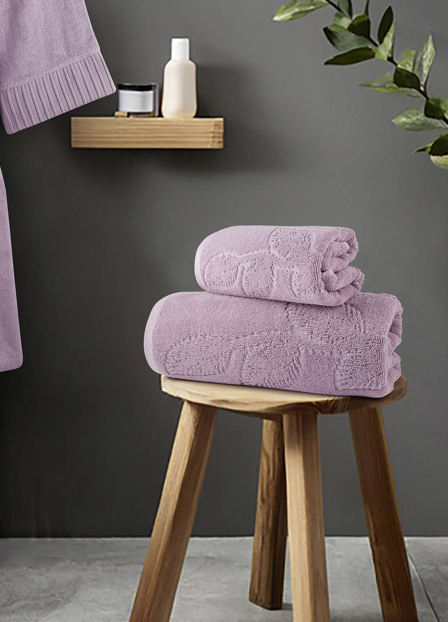 Σετ Πετσέτες (50x90 + 70x140) - Serenity Lilac