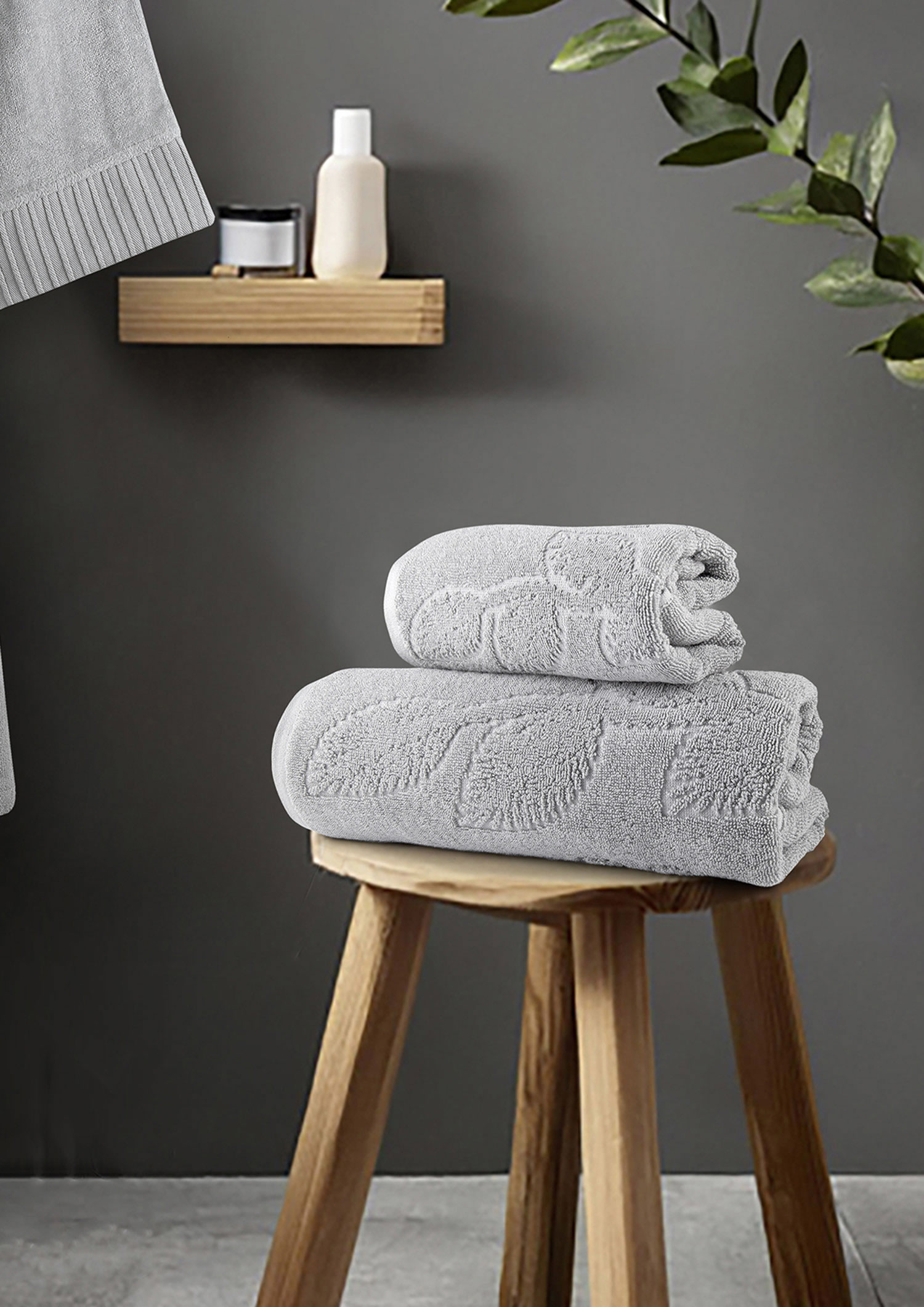 Σετ Πετσέτες (50x90 + 70x140) - Serenity Gray