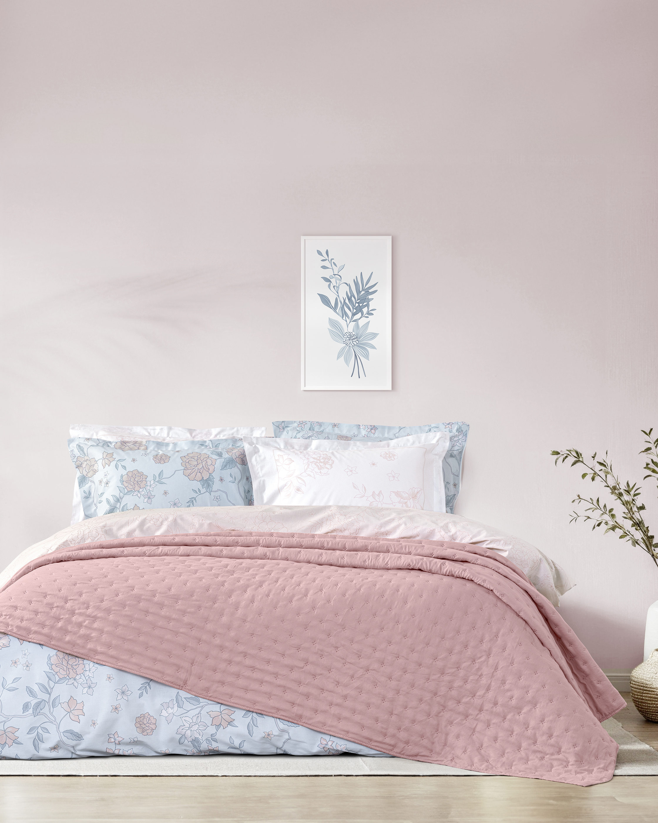 Κουβερλί Γίγας 240x260 - Clay Apple Pink