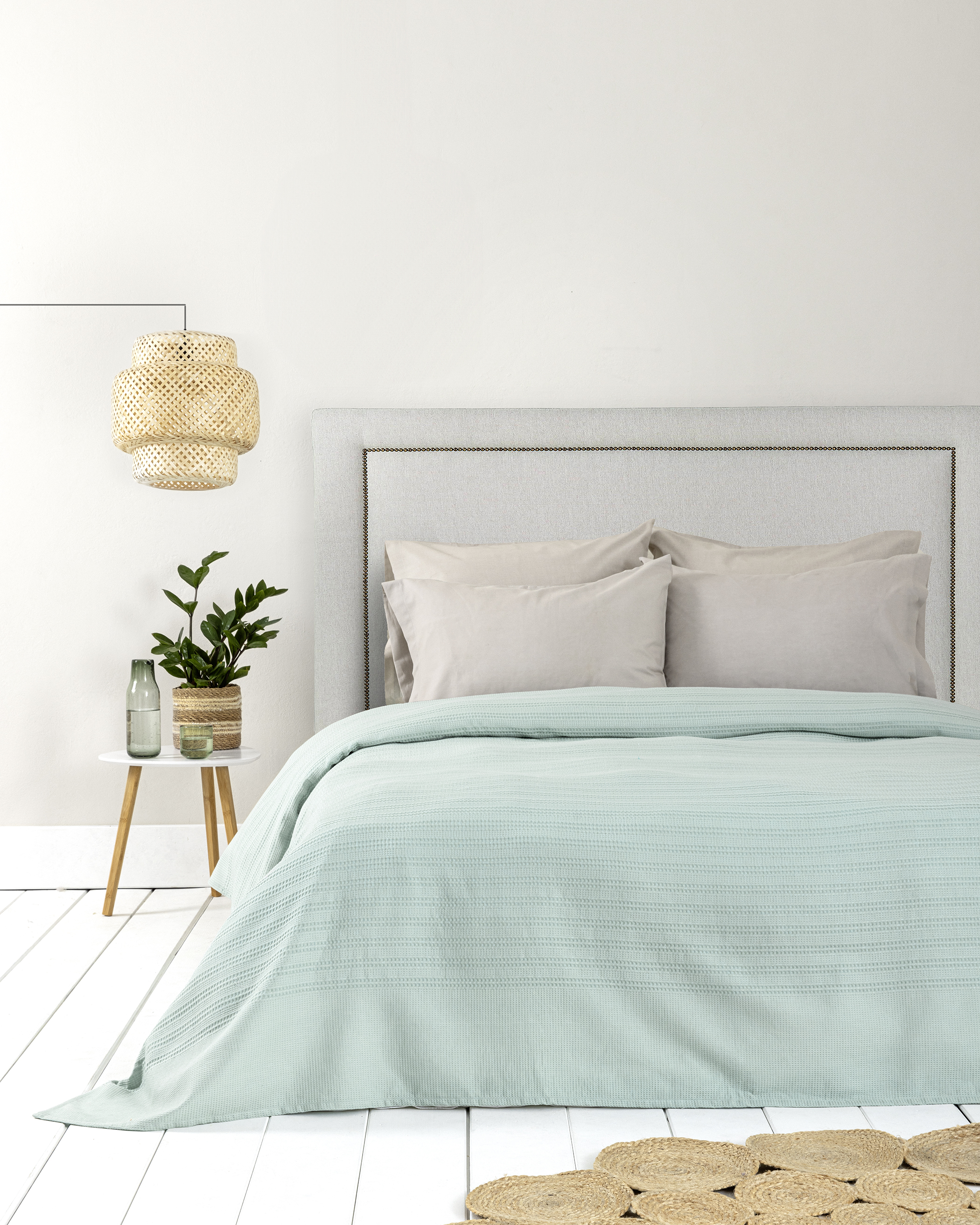 Κουβέρτα Μονή 160x240 - Dune Minty Blue