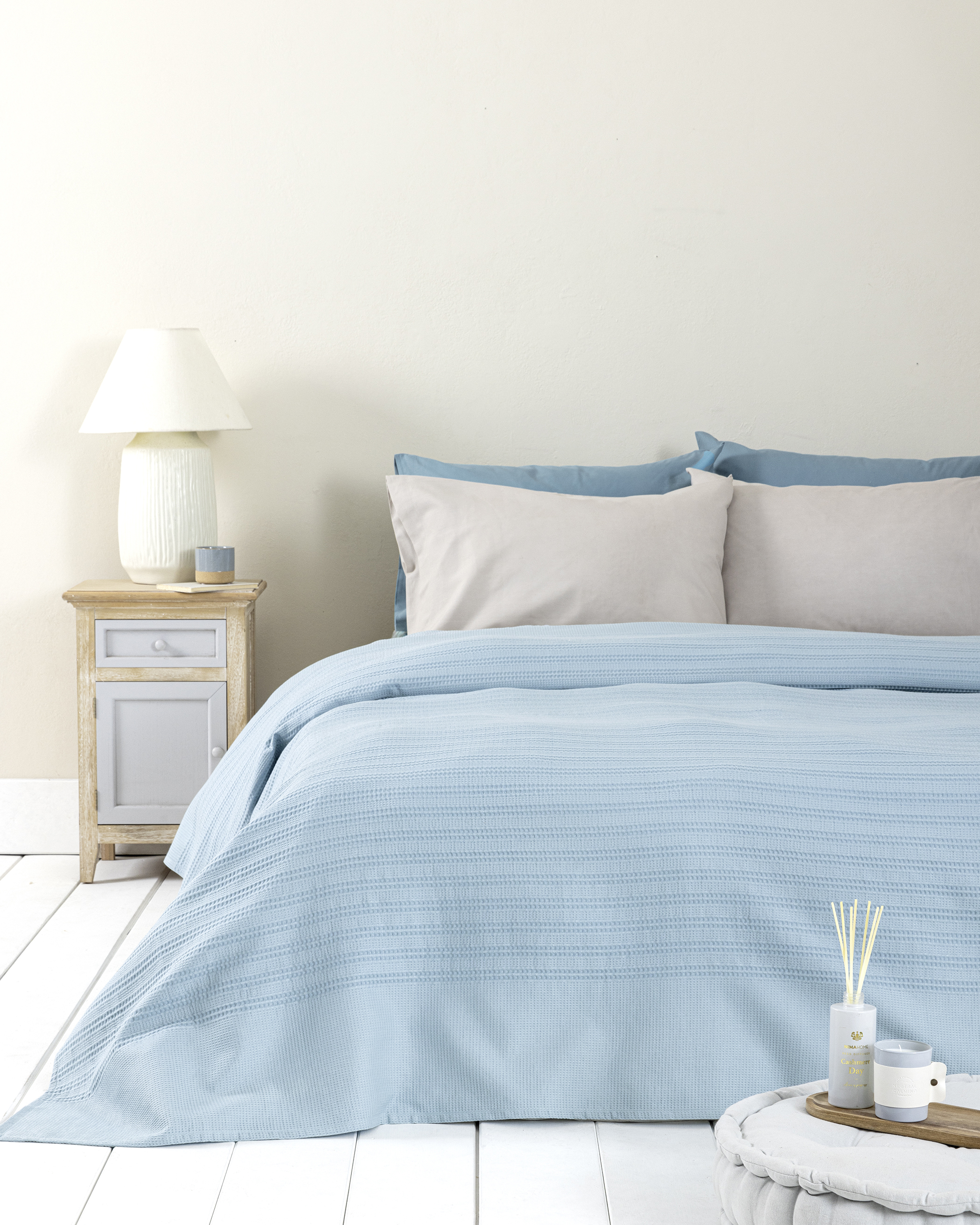 Κουβέρτα Υπέρδιπλη 220x240 - Dune Denim Blue