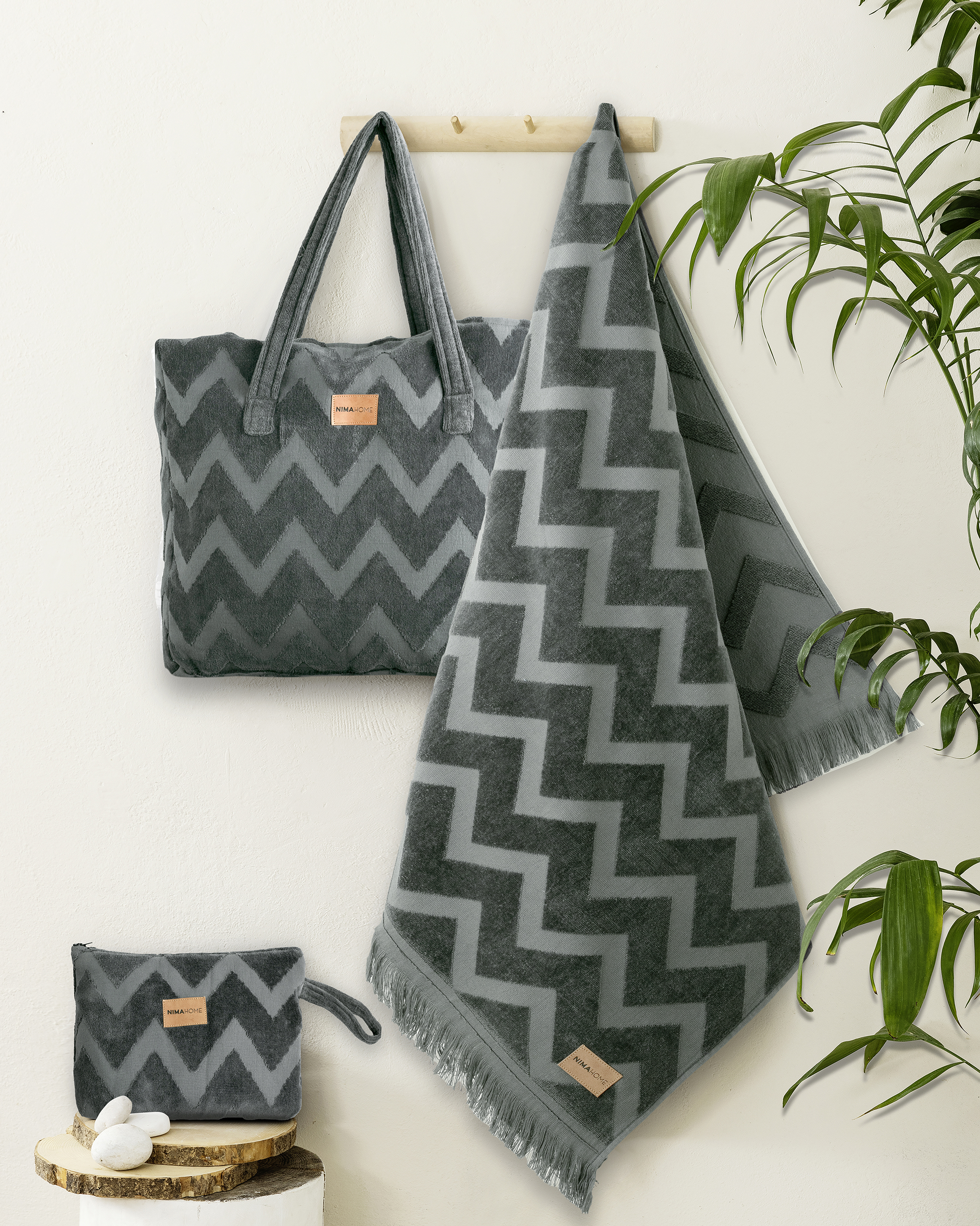 Nεσεσέρ θαλάσσης 23x32 - Vida Dark Gray