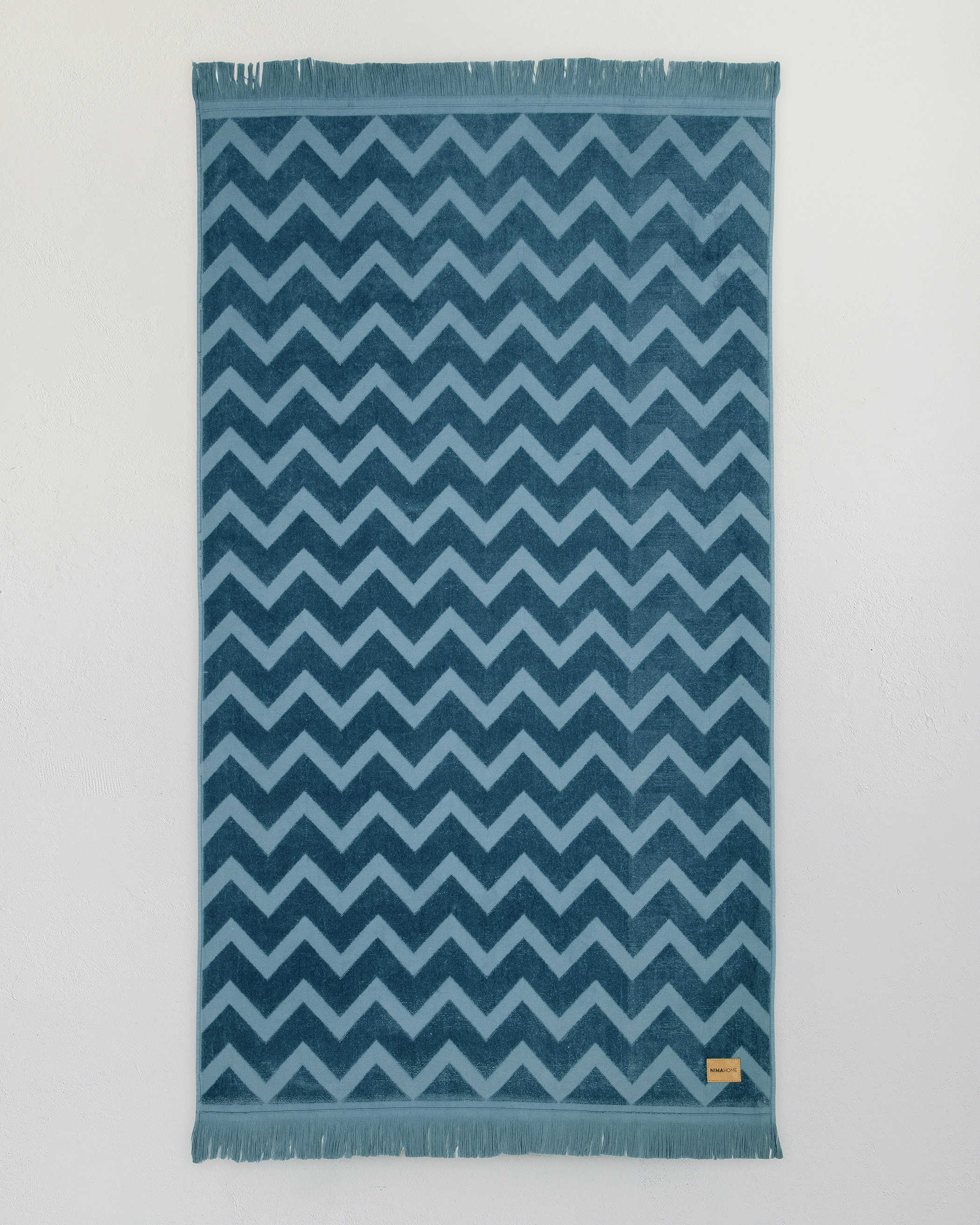 Πετσέτα Θαλάσσης 90x160 - Vida Blue Jacquard