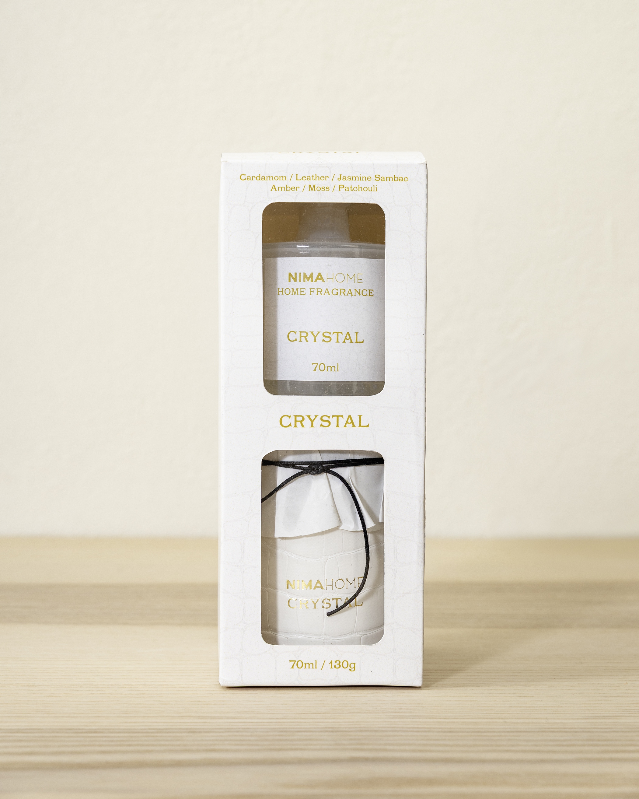 Σετ Αρωματικό Χώρου με Στικ 100ml & Αρωματικό Κερί 130gr - Crystal