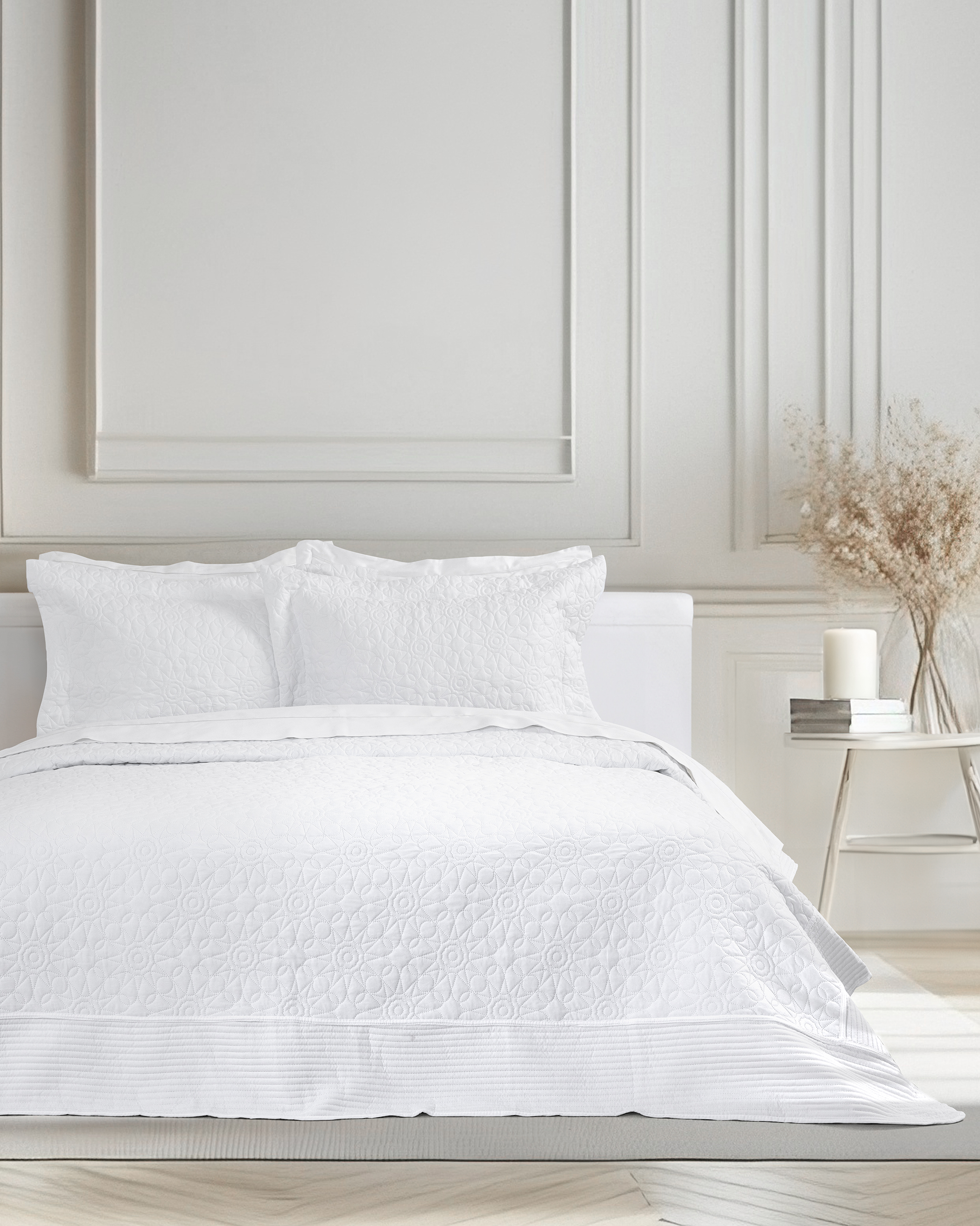 Σετ Κουβερλί 240x260 - Calla White