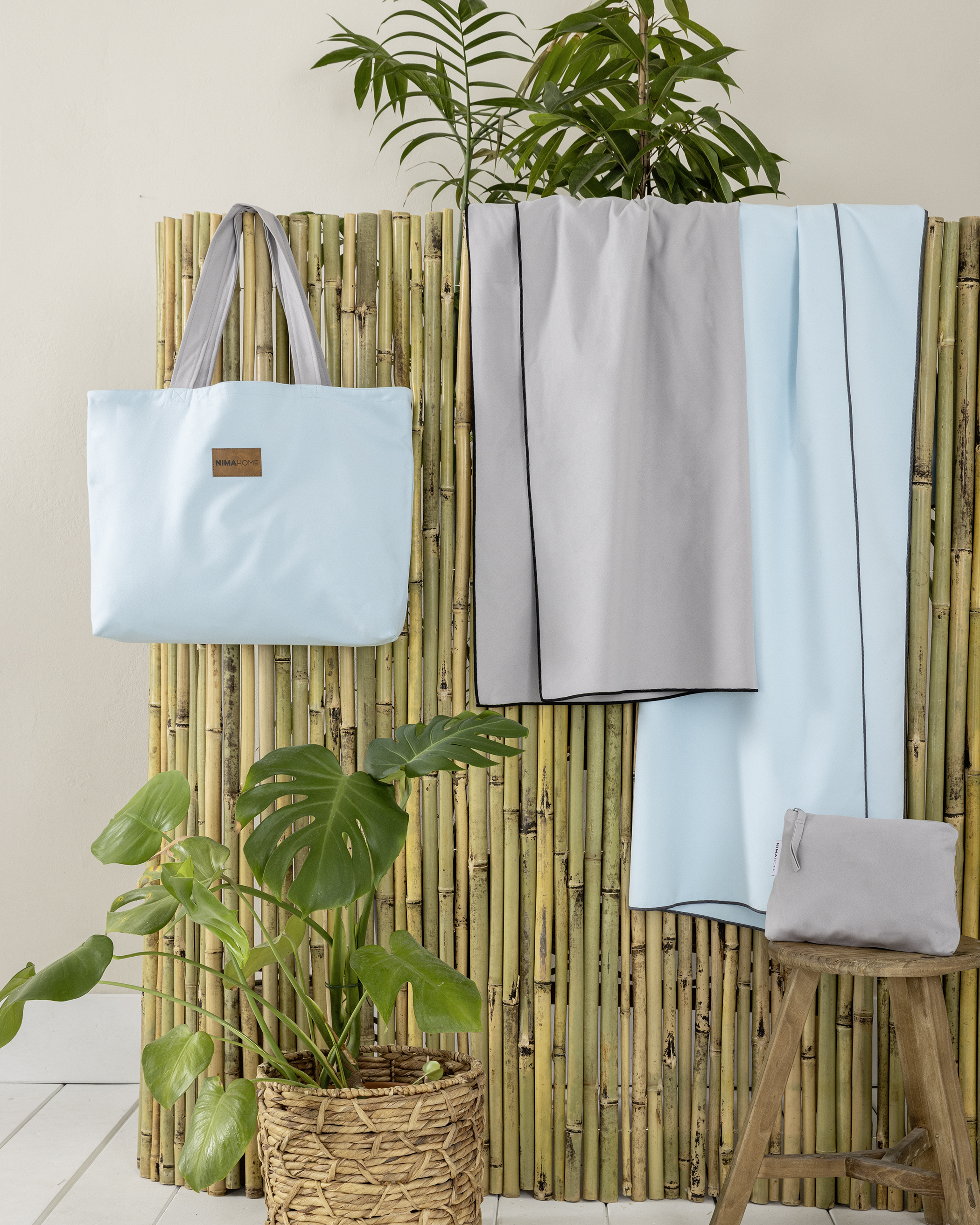 Τσάντα Θαλάσσης 37x54 - Riva Aqua / Gray