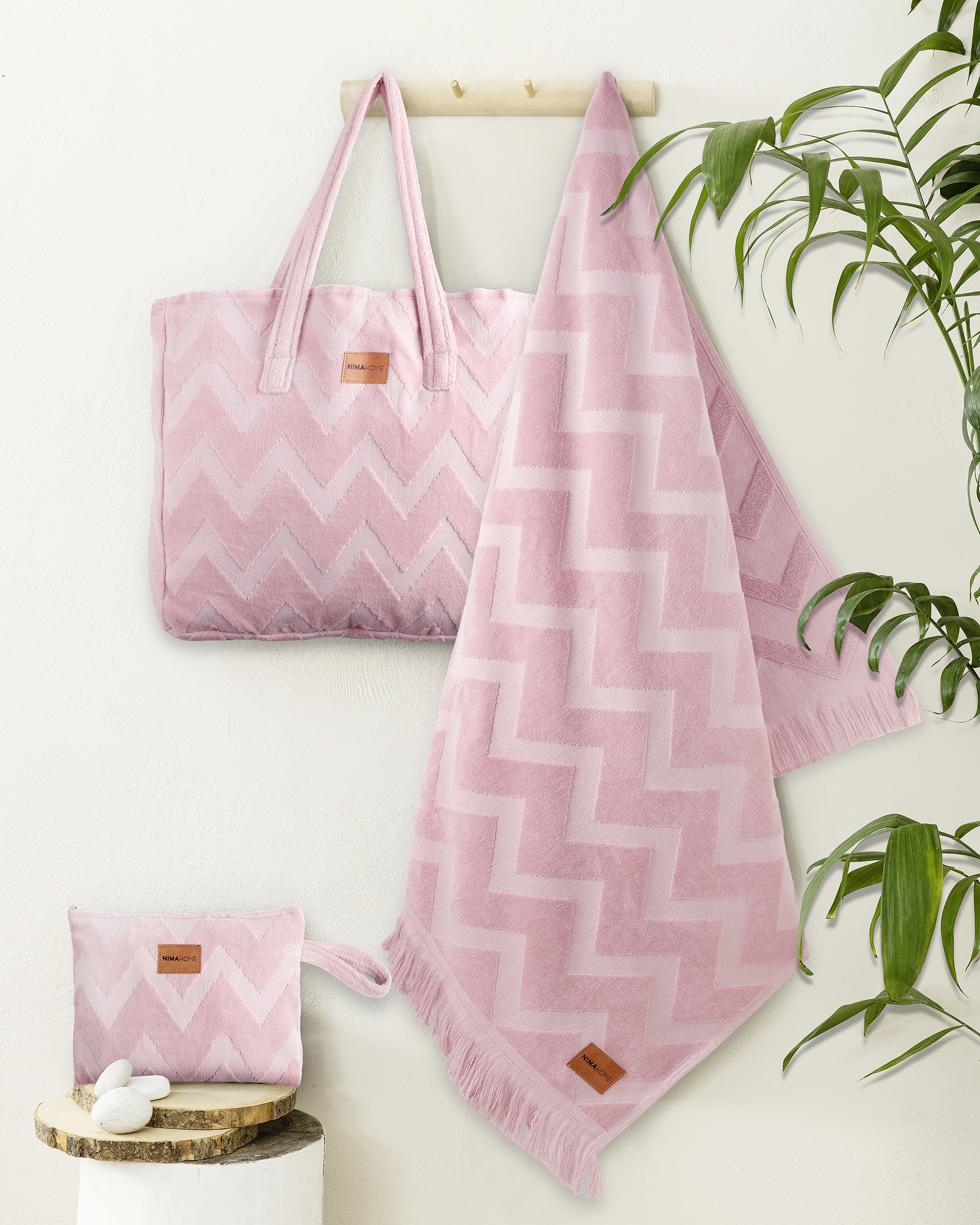 Τσάντα Θαλάσσης 46x60 - Vida Pink