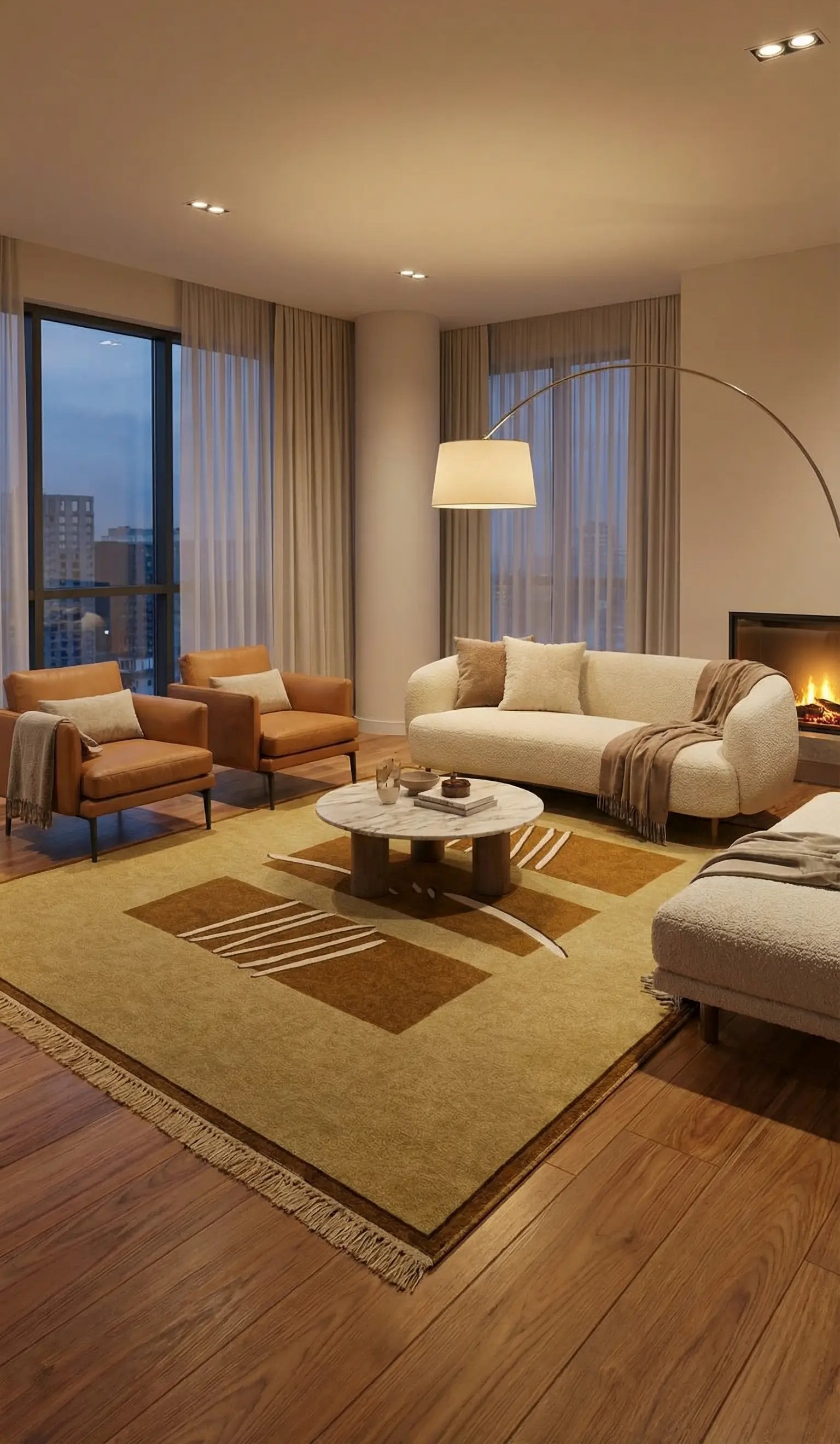 Χαλί 200x250 Mekka carpets EFSANE 307 Beige