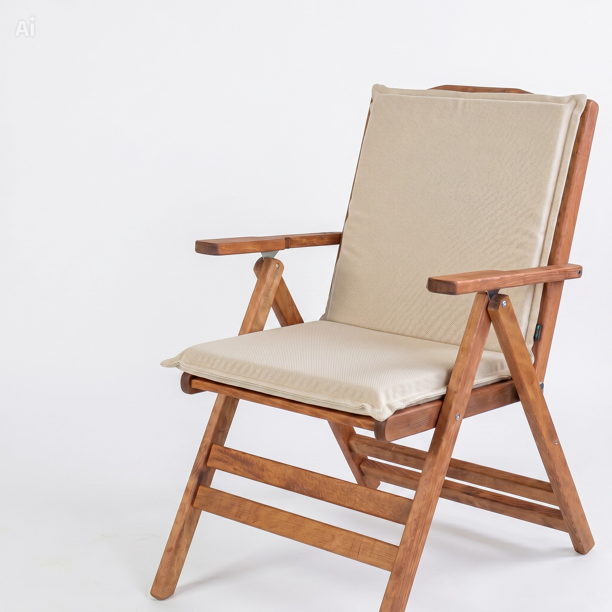 Μαξιλάρι καρέκλας Χαμηλή Πλάτη Αδιάβροχο 47x45x52 Μουσαμας Oxford 44 Μπέζ