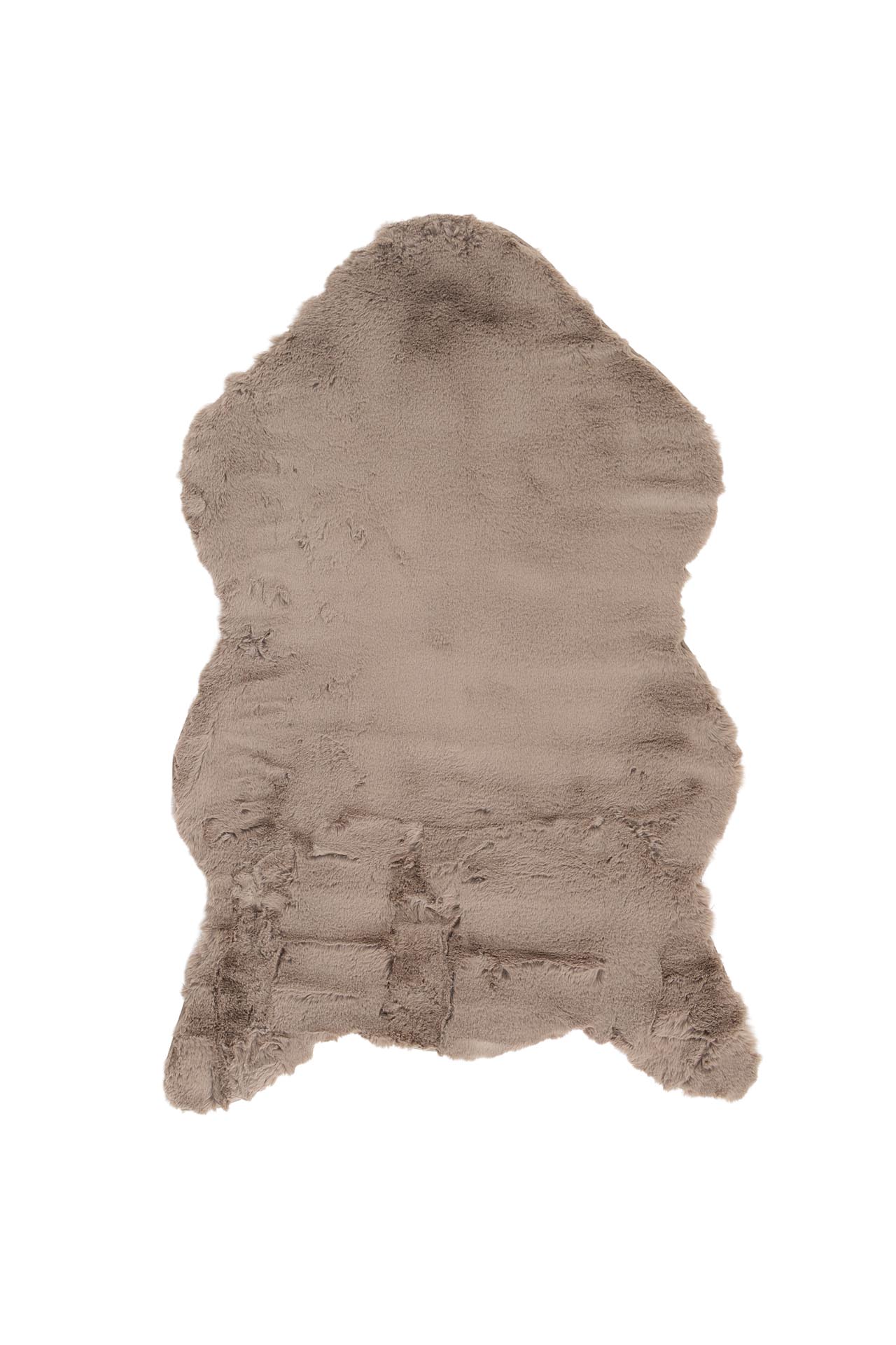 γούνινο χαλί bunny shape bunny canvas beige royal carpet - 80 x 120 cm