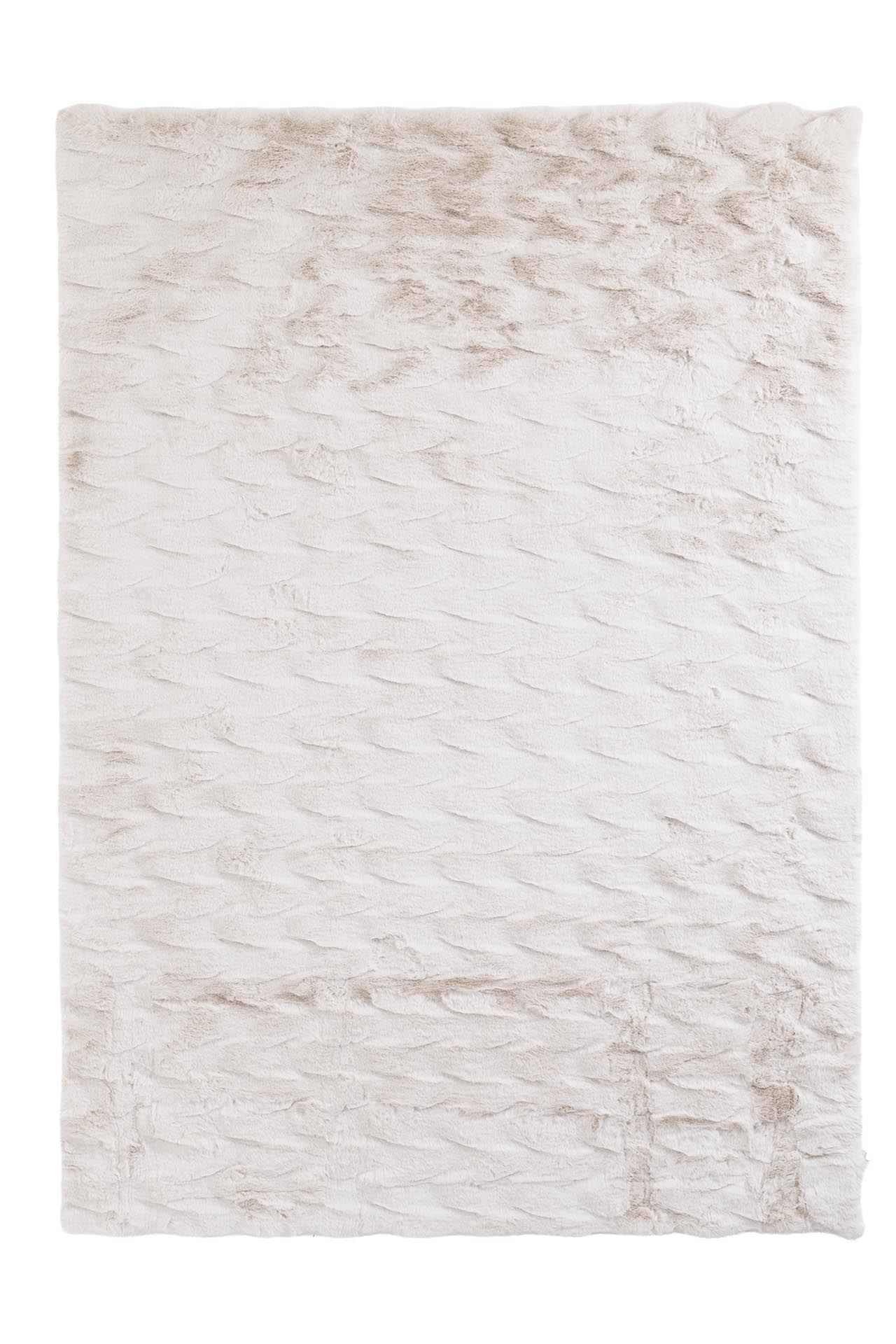 γούνινο χαλί bunny moon canvas cream royal carpet - 100 x 150 cm