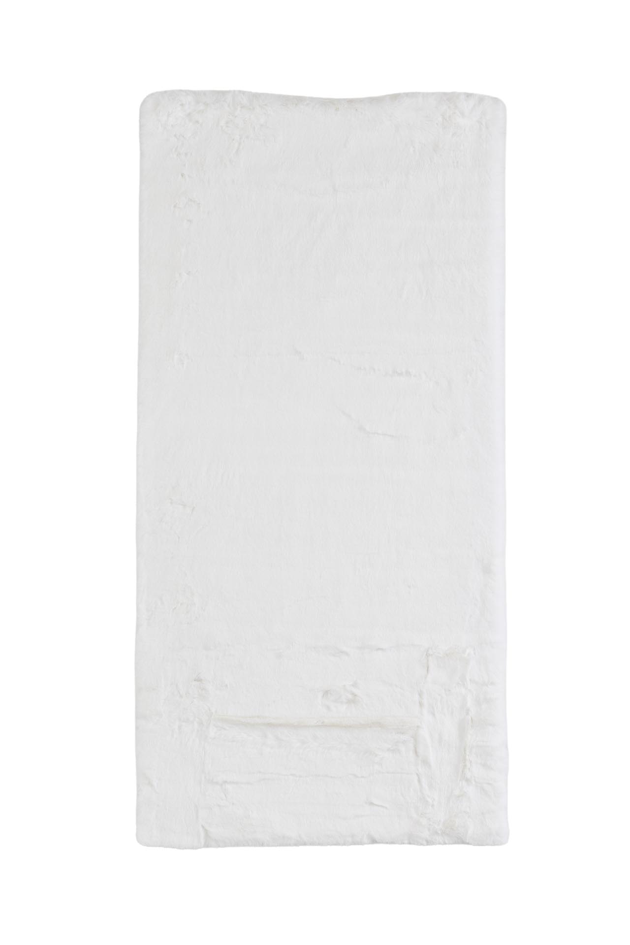 γούνινο χαλί bunny bunny canvas white royal carpet - 67 x 140 cm