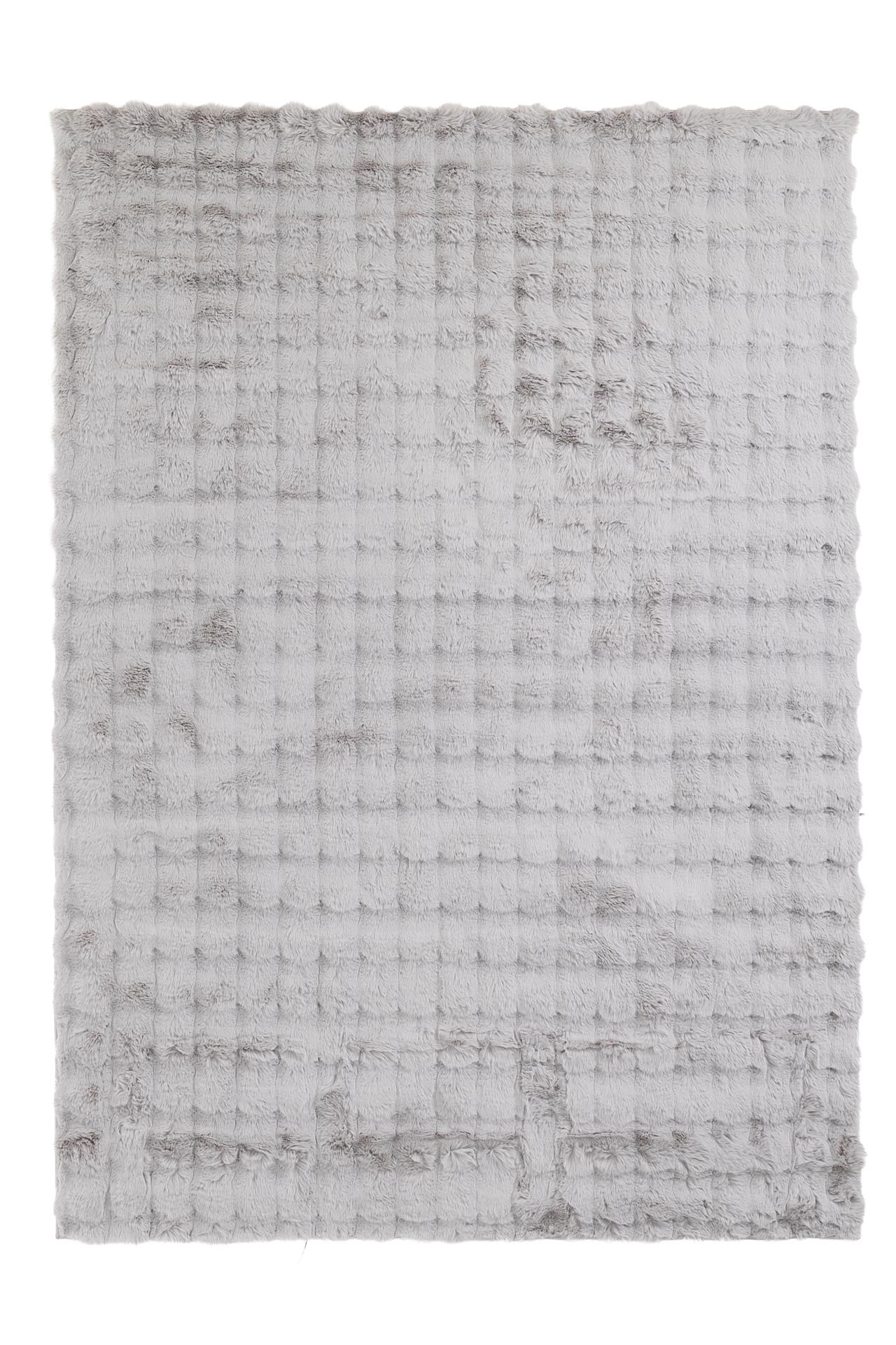 γούνινο χαλί bunny bubble canvas silver royal carpet - 100 x 150 cm