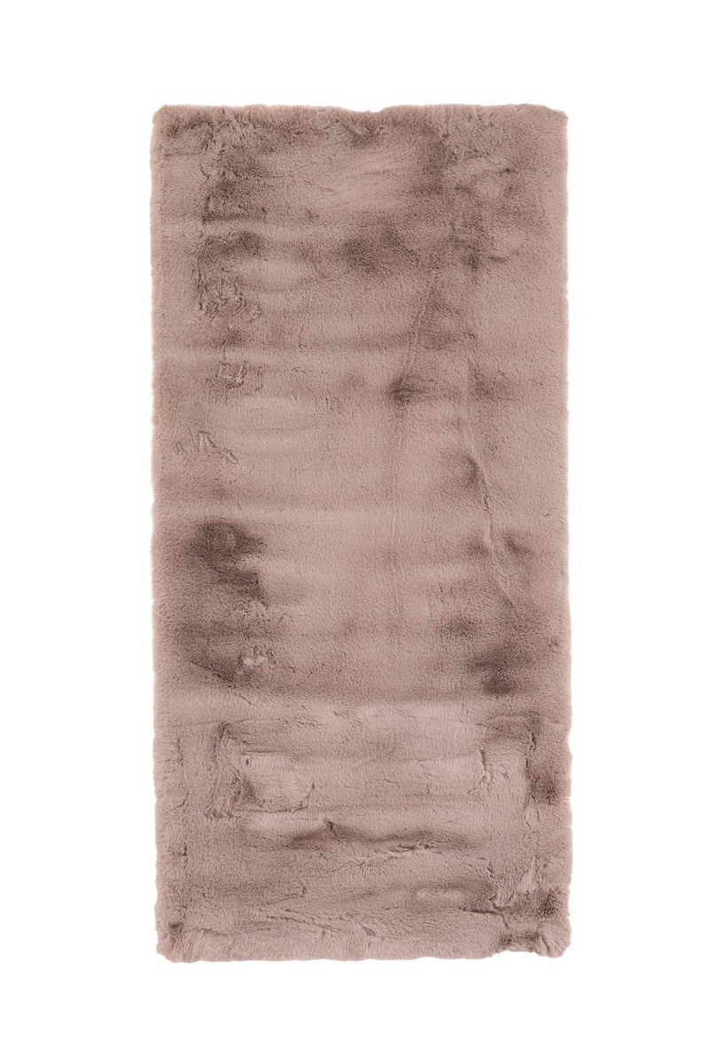 γούνινο χαλί bunny bunny canvas beige royal carpet - 67 x 140 cm
