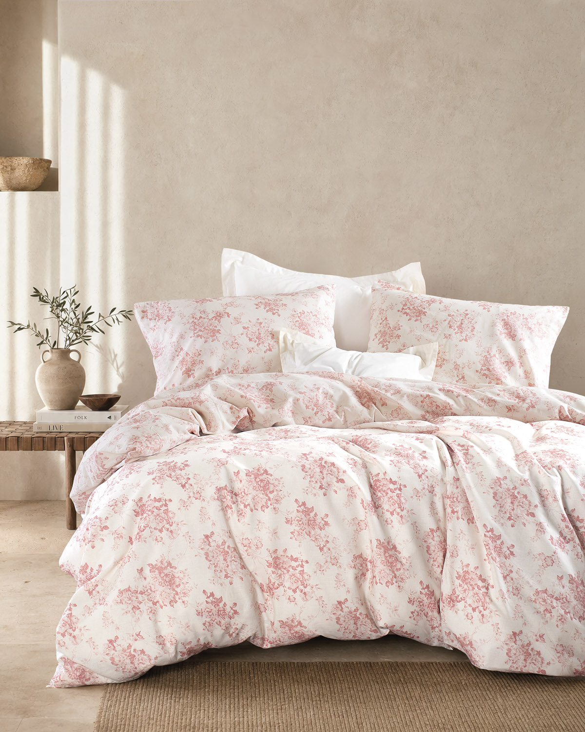 GARDENIA ΡΟΖ - ΣΕΤ ΠΑΠΛΩΜΑΤΟΘΗΚΗ NEXT ΗΜΙΔΙΠΛΟ (160X250) ΡΟΖ
