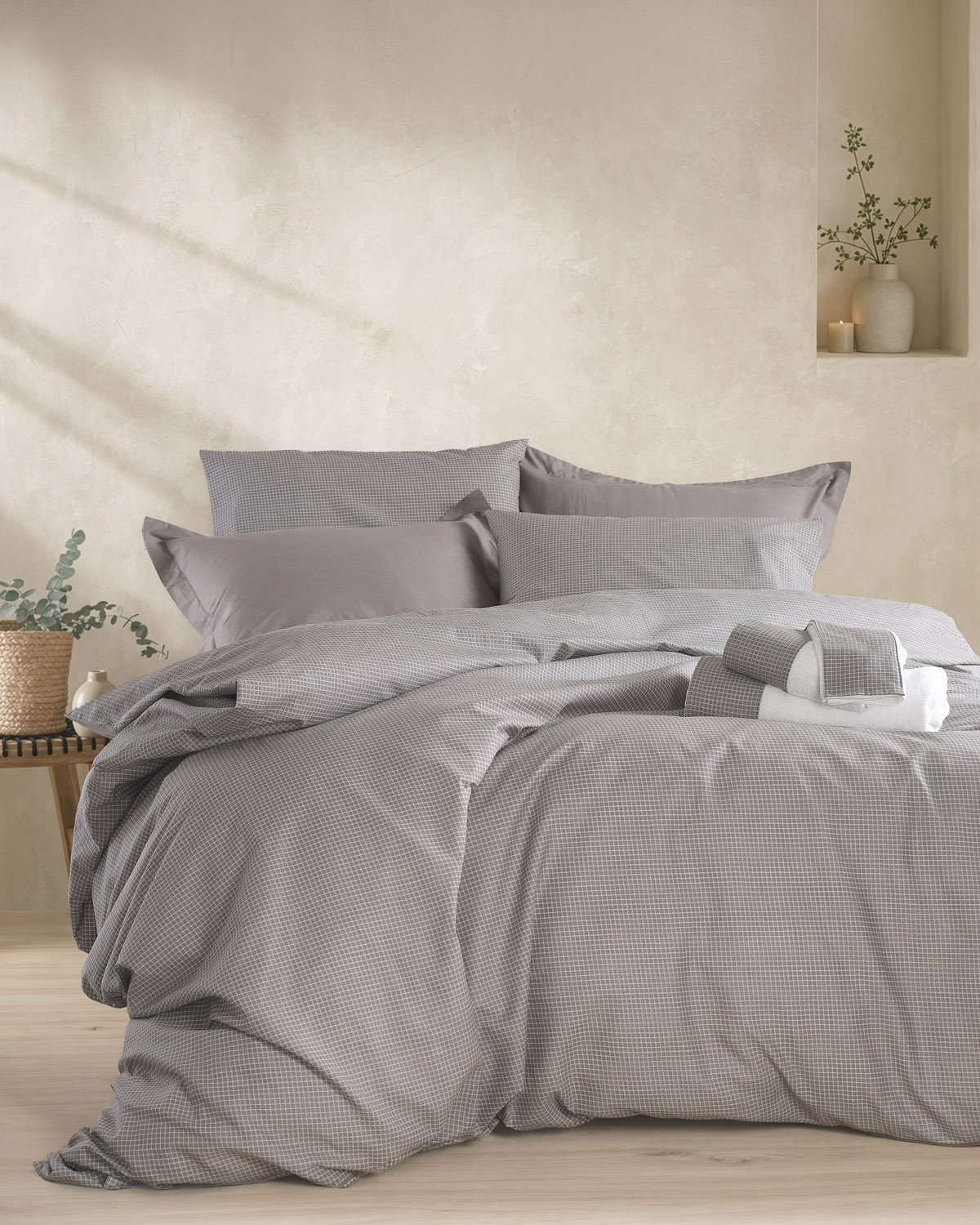 IMPERIAL ΓΚΡΙ - ΣΕΤ ΠΑΠΛΩΜΑΤΟΘΗΚΗ NEXT ΗΜΙΔΙΠΛΟ (160X250) ΓΚΡΙ
