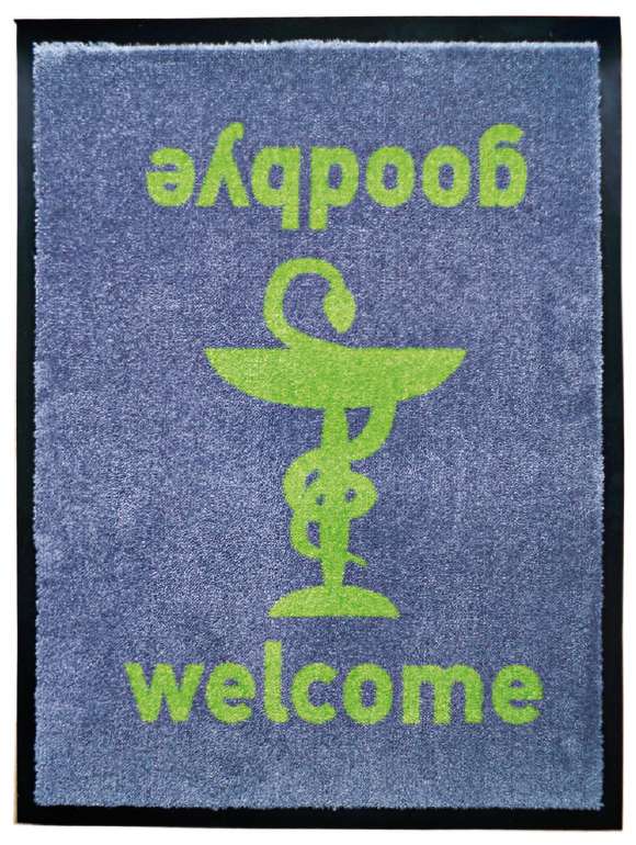 Sdim Επαγγελματικό Δάπεδο για Φαρμακεία με Μοκέτα & Αντιολισθητικό Υπόστρωμα  Pharmacy Mats A2 (60x80cm.)