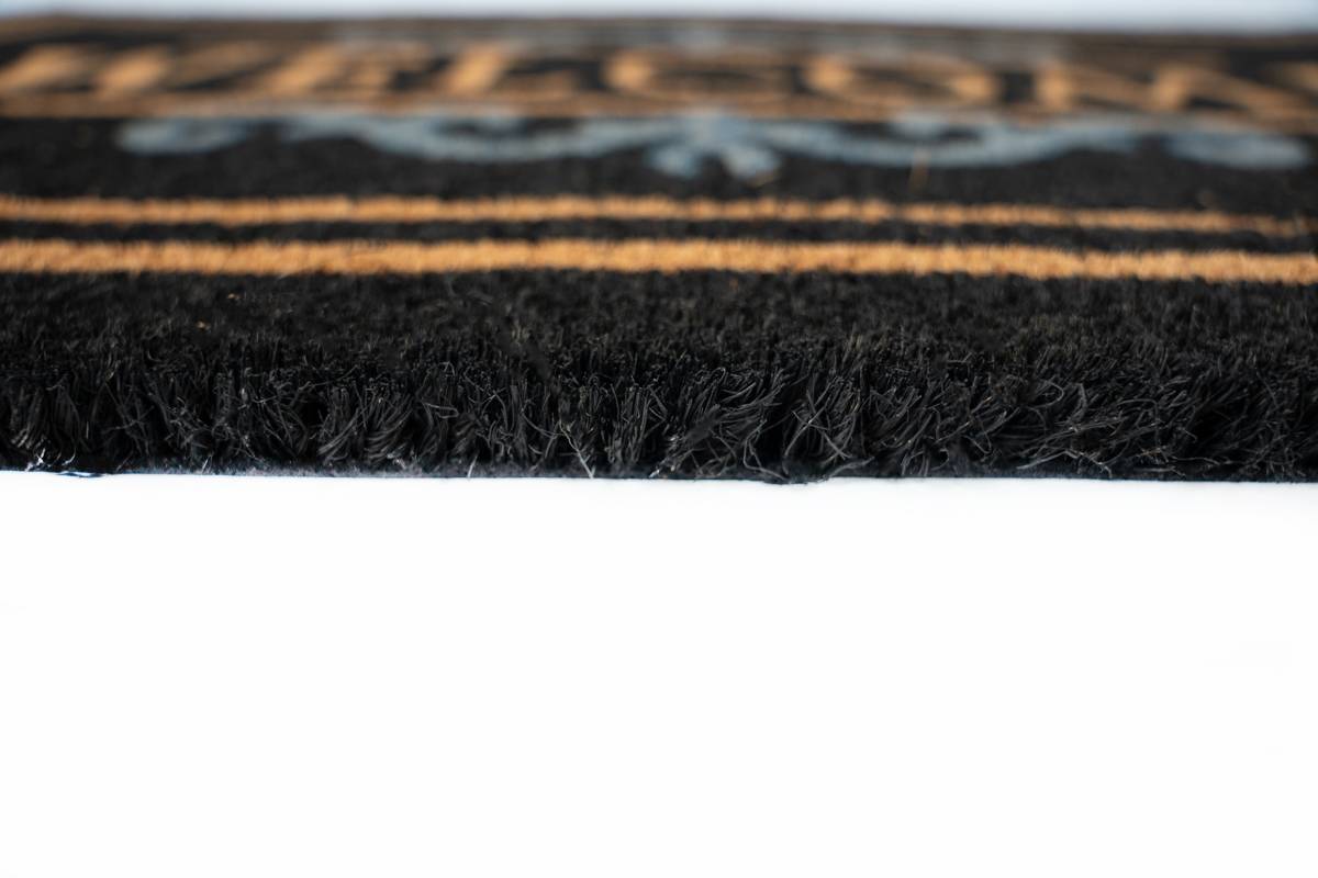 Sdim Πατάκι Εισόδου από Κοκοφοίνικα με Αντιολισθητικό Υπόστρωμα Ruco Classic Welcome 511 Black 40x70εκ.