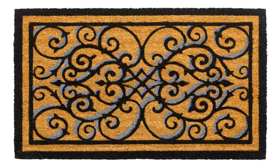 Sdim Πατάκι Εισόδου από Κοκοφοίνικα με Αντιολισθητικό Υπόστρωμα Ruco Design 101 Rectangle 45x75εκ.